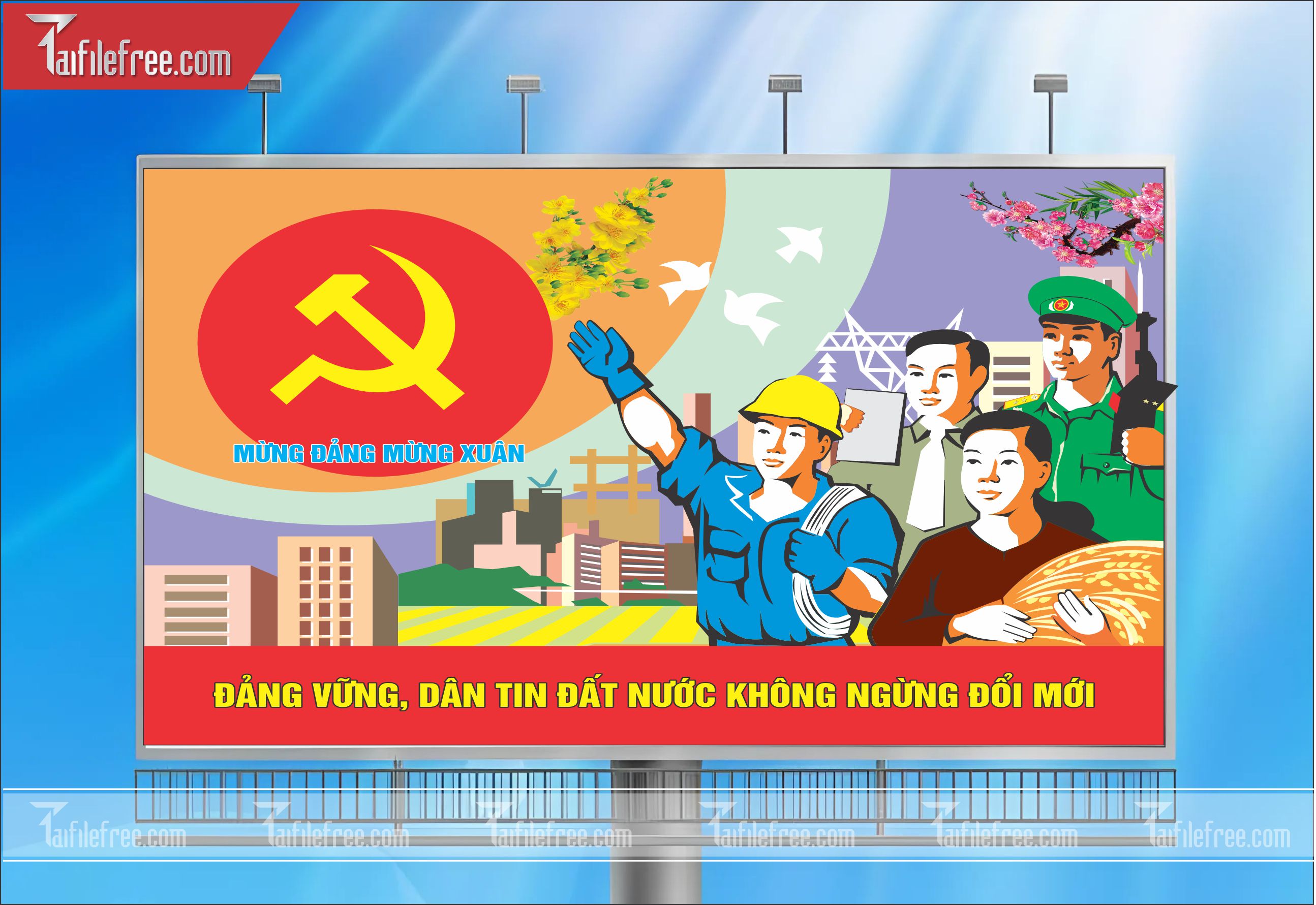 TRANH CỔ ĐỘNG MỪNG ĐẢNG, MỪNG XUÂN_TD15