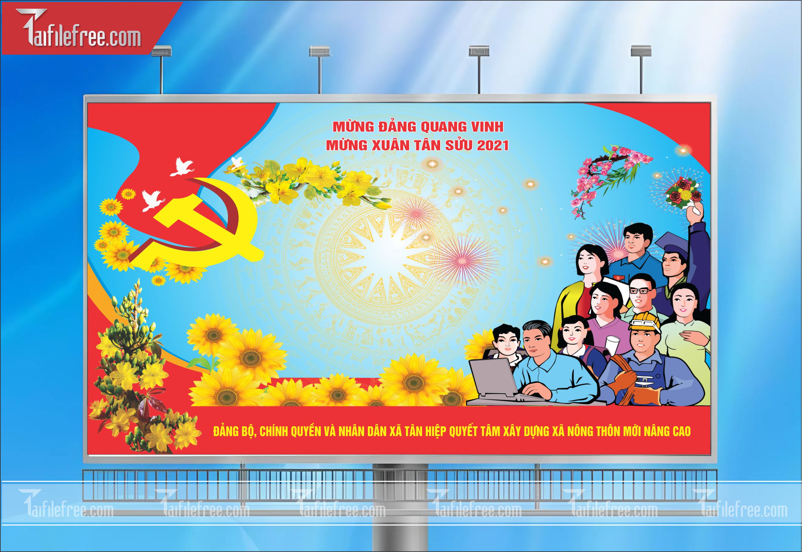 TRANH CỔ ĐỘNG MỪNG ĐẢNG, MỪNG XUÂN_TD04