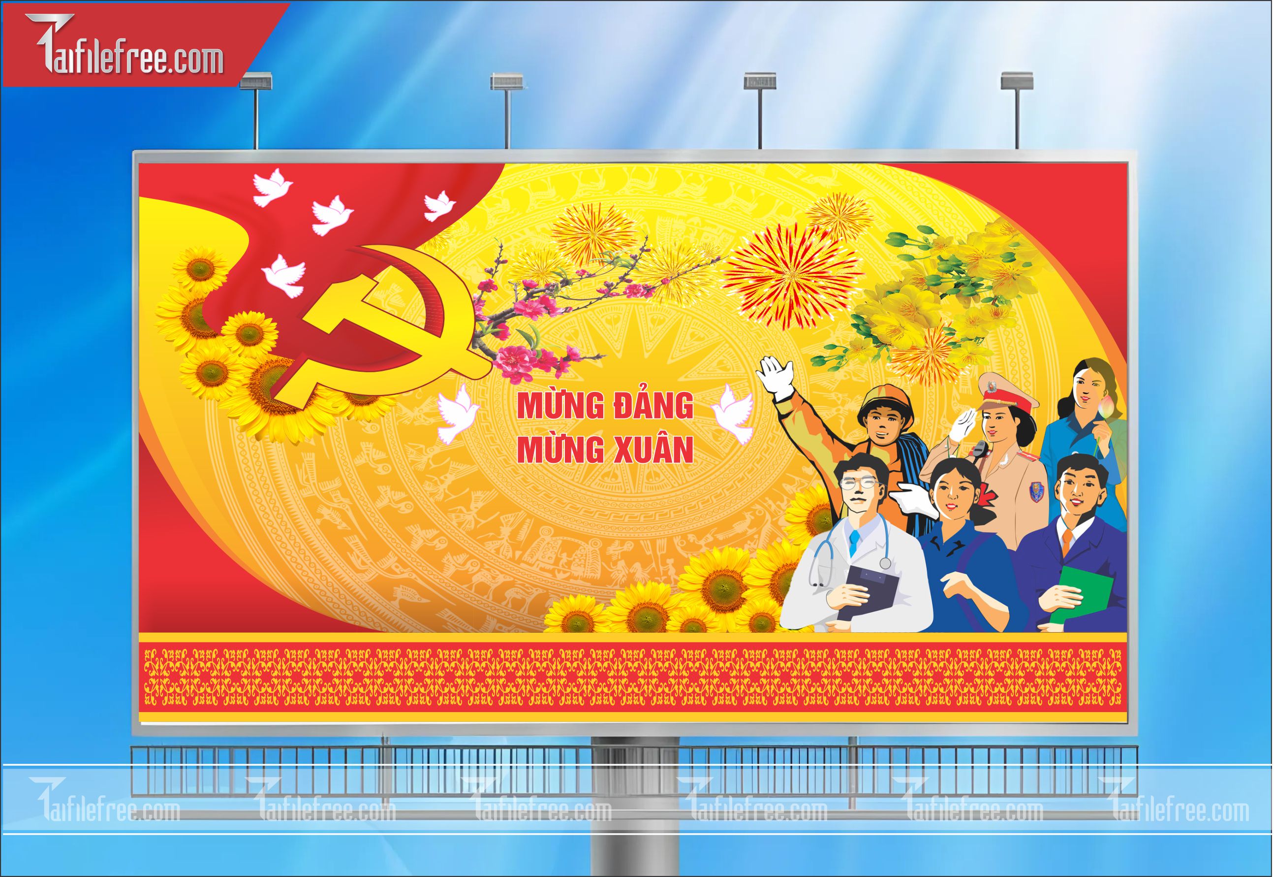 TRANH CỔ ĐỘNG MỪNG ĐẢNG, MỪNG XUÂN_TD05