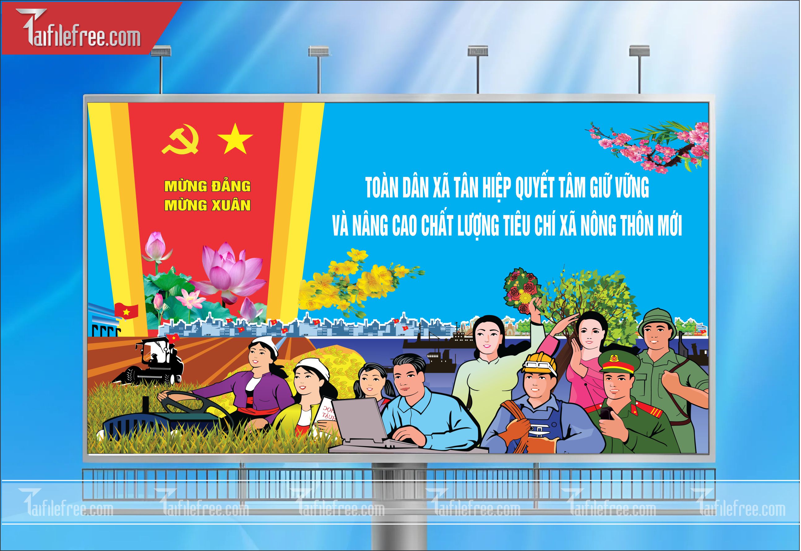 TRANH CỔ ĐỘNG MỪNG ĐẢNG, MỪNG XUÂN_TD07