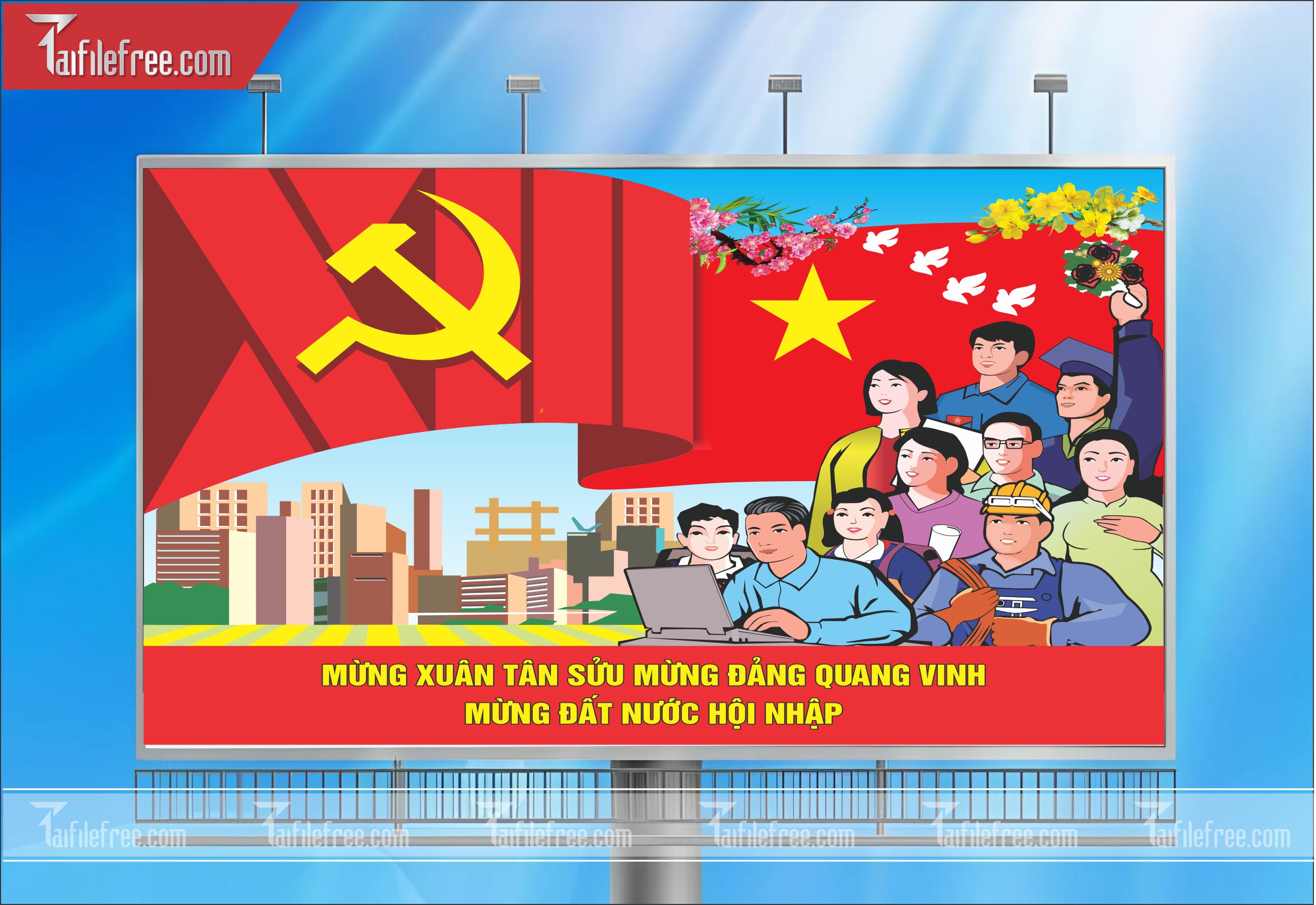 TRANH CỔ ĐỘNG MỪNG ĐẢNG, MỪNG XUÂN_TD08
