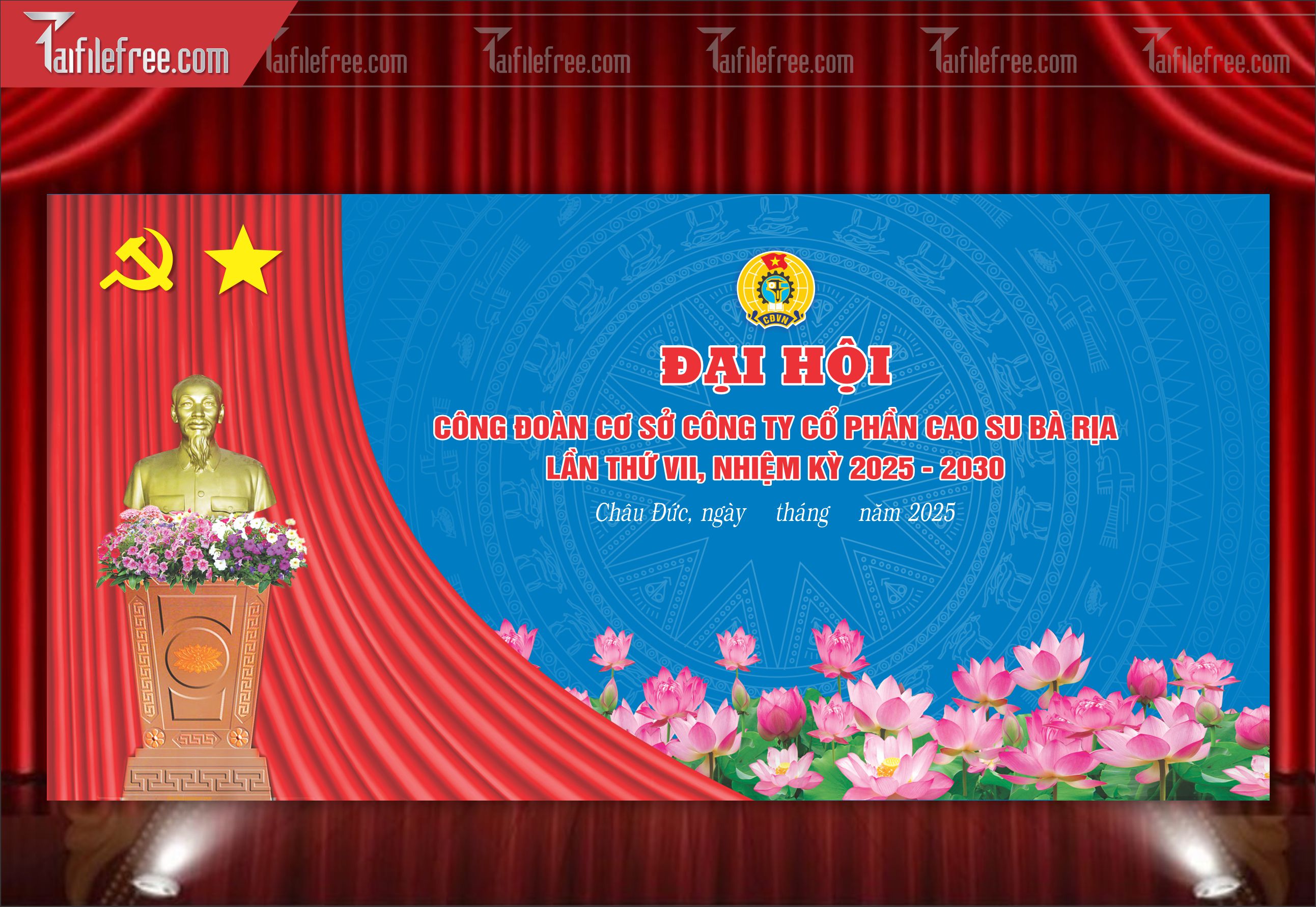 Maket Trang Trí Đại Hội Đảng Bộ_TD115