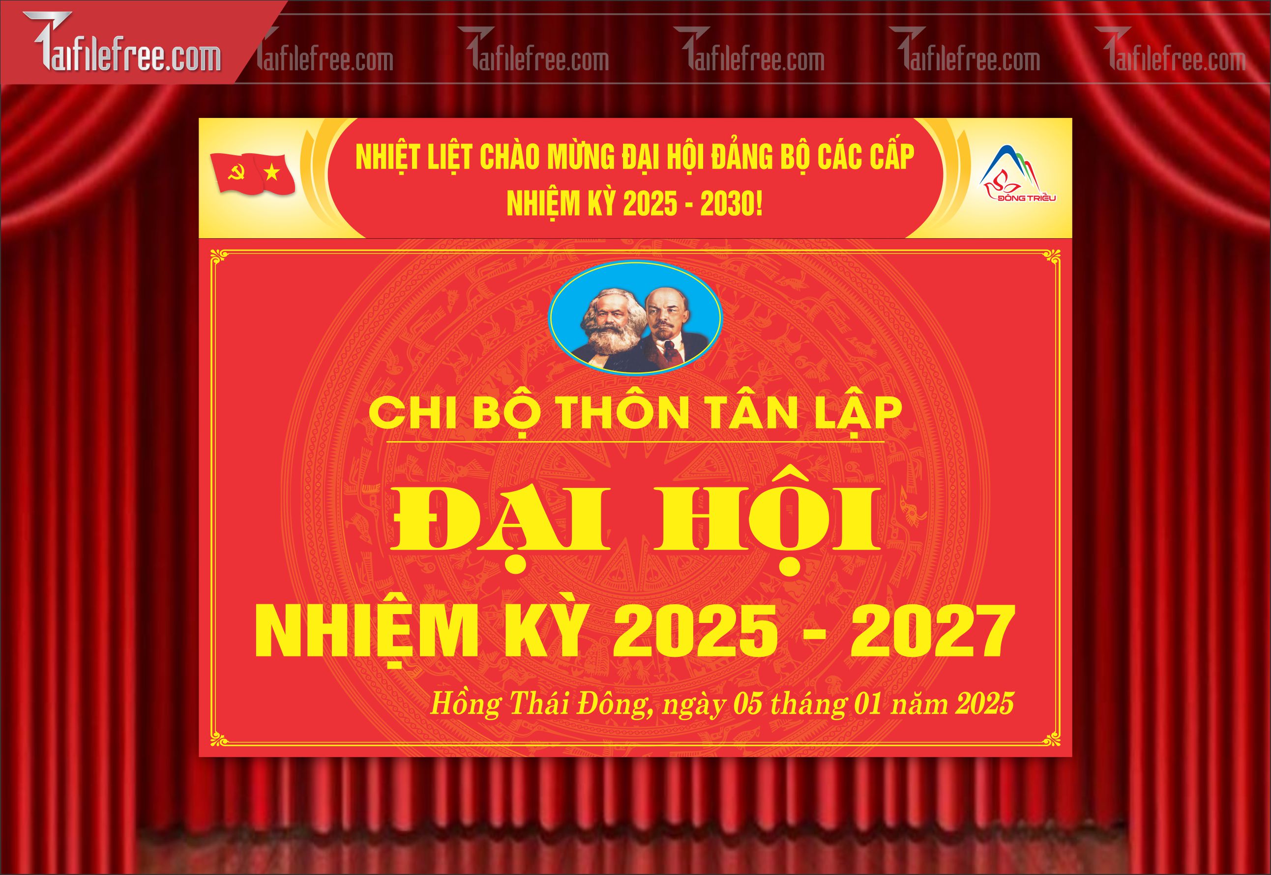 Maket Trang Trí Đại Hội Đảng Bộ_TD116