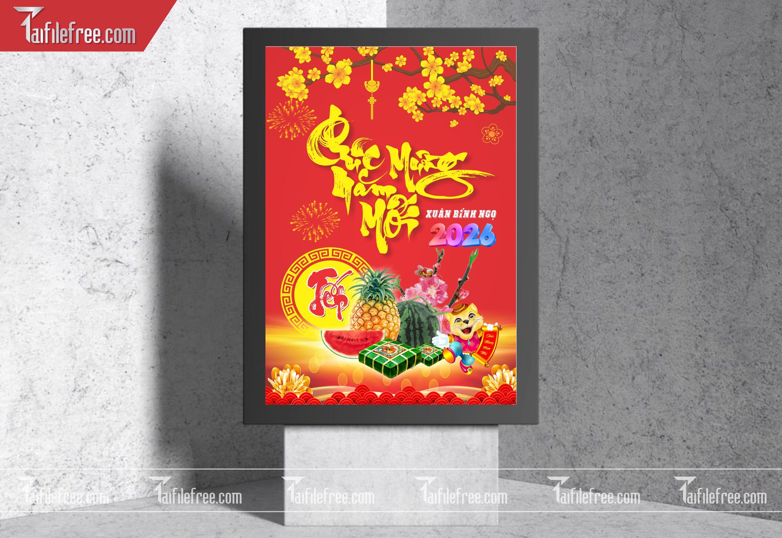 Mẫu Poster/Banner Mừng Đảng Mừng Xuân_TD228