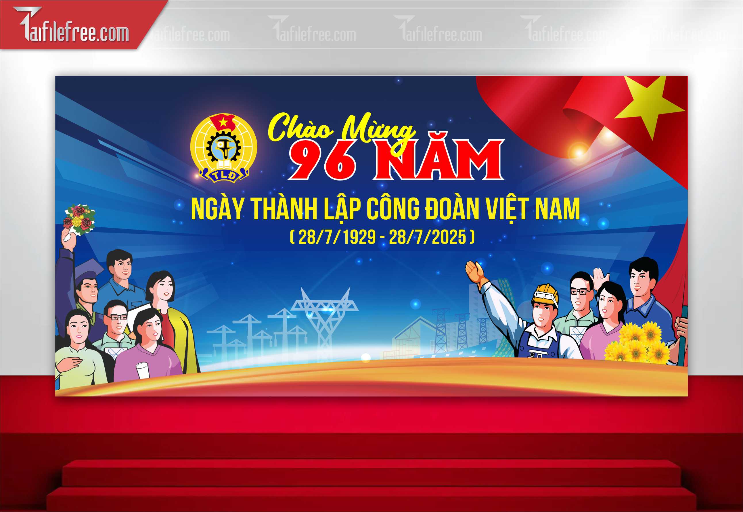 Maket Kỷ Niệm Ngày Thành Lập Công Đoàn_TD233