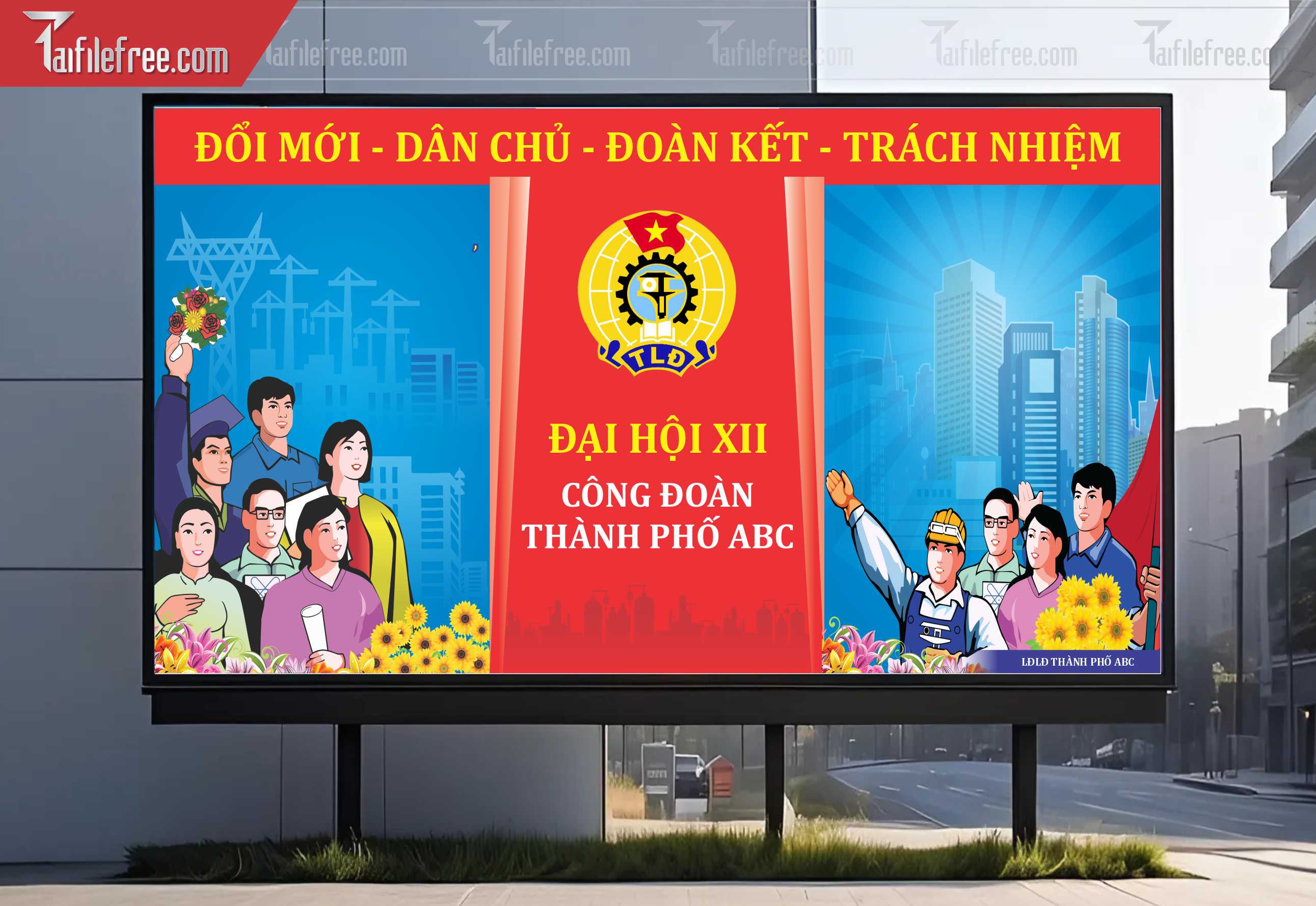 Poster/Banner Đại Hội Công Đoàn_TD241