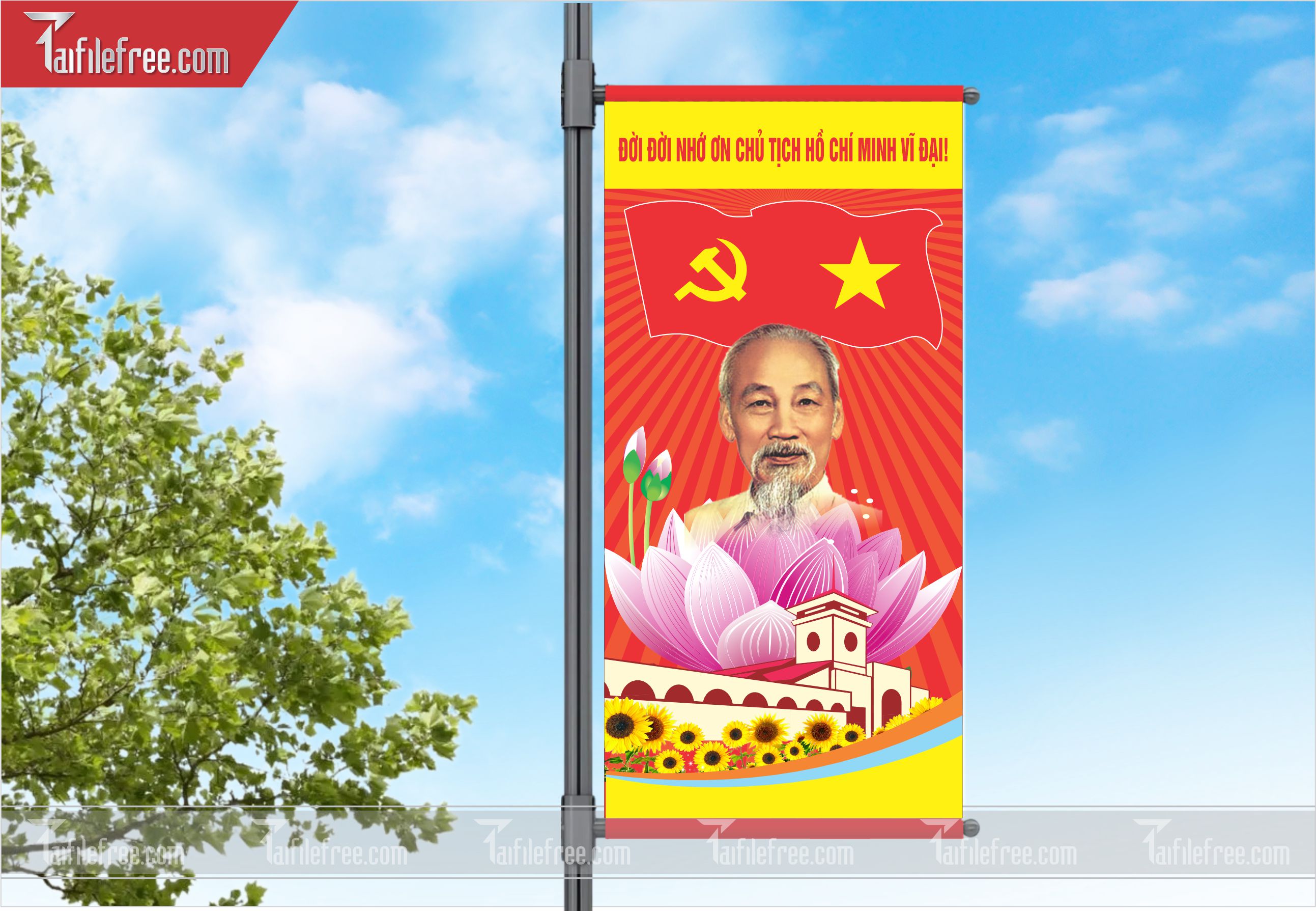 Phướn Cổ Động Mừng Đảng Mừng Xuân, Kỷ Niệm Ngày Thành Lập Đảng Cộng sản Việt Nam_TD25