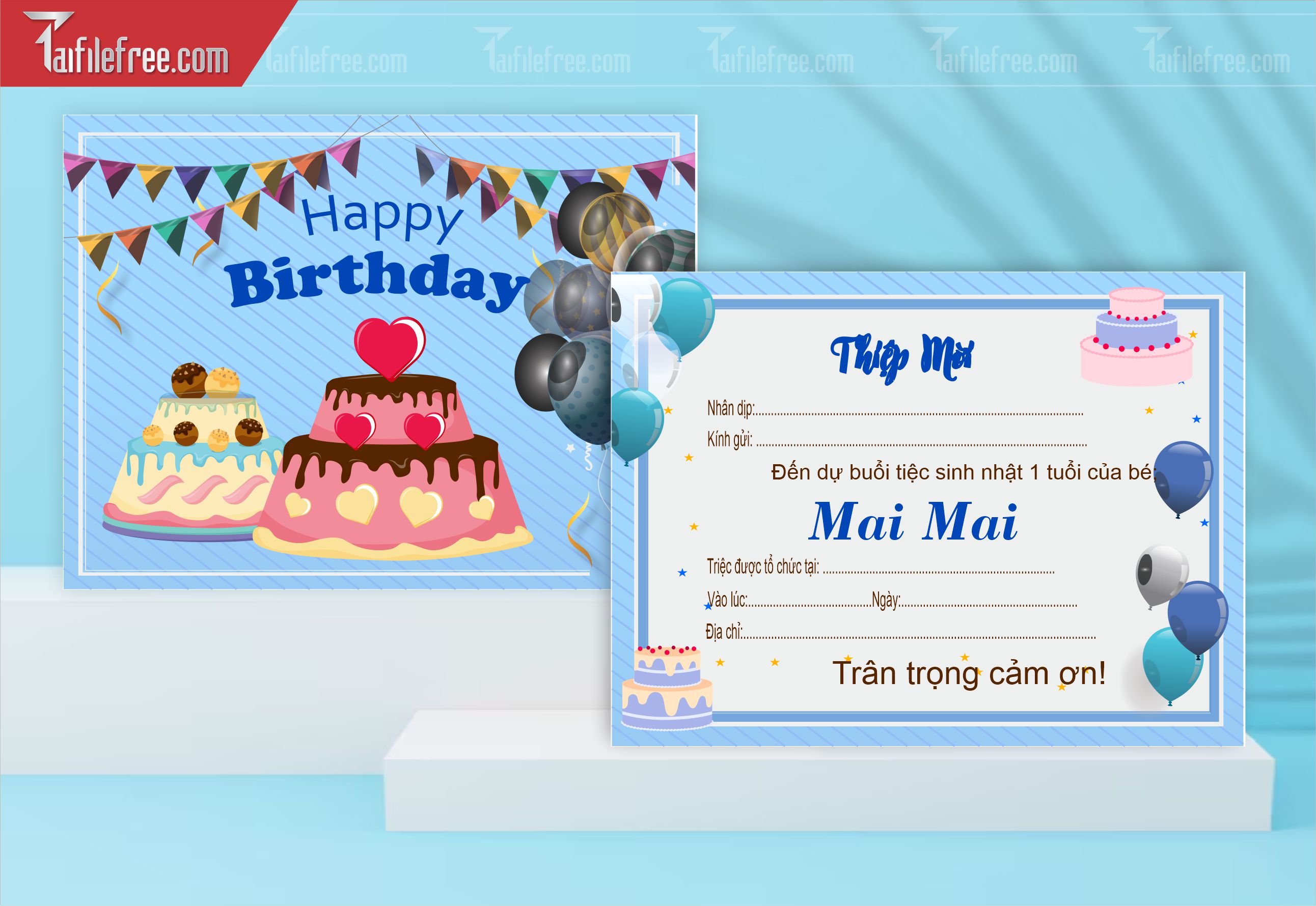 File Thiết Kế Thư Mời Sinh Nhật Dễ Thương_TD25