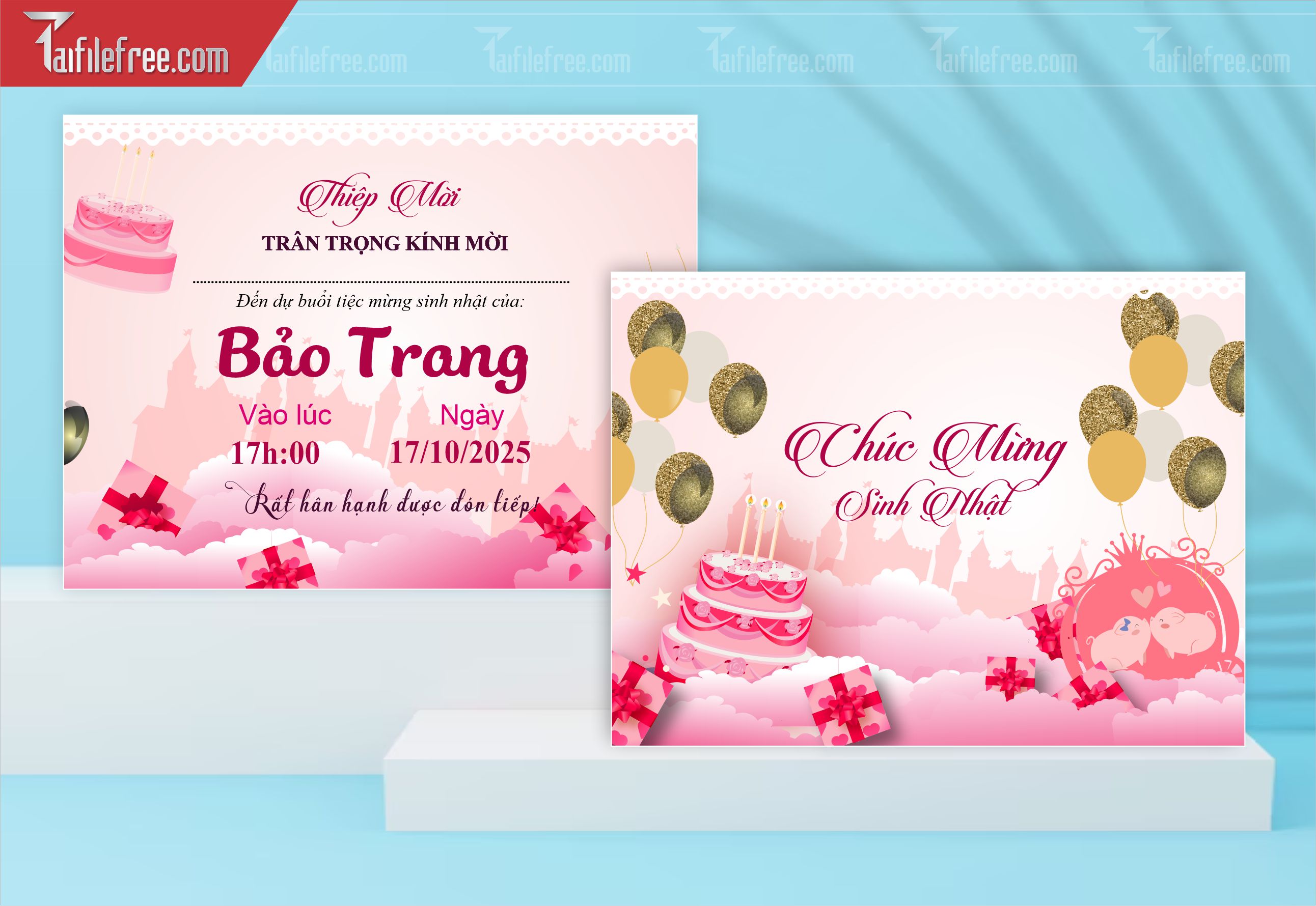 File Thiết Kế Thư Mời Sinh Nhật Dễ Thương_TD27