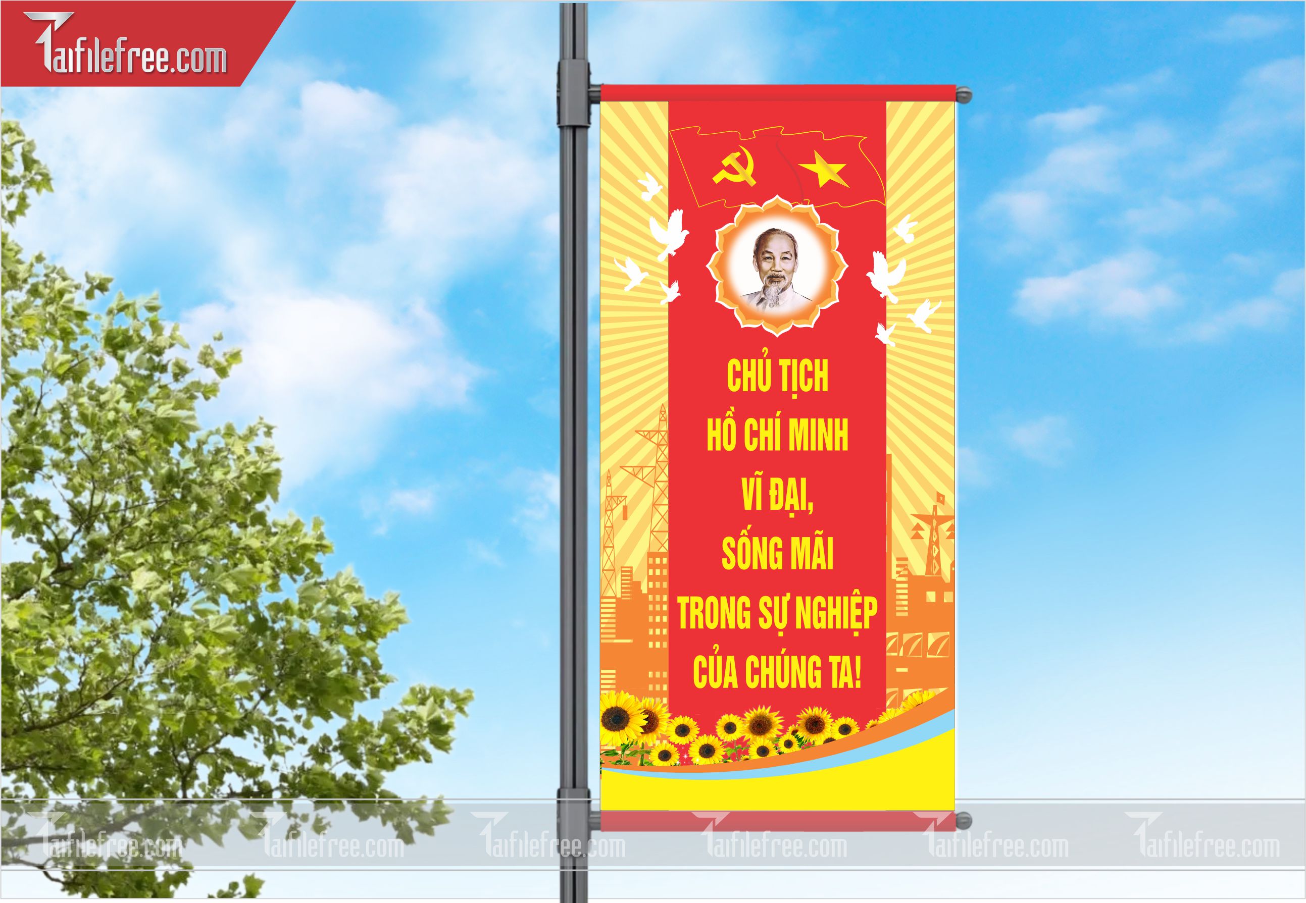 Phướn, Tranh Cổ Động Mừng Đảng Mừng Xuân, Kỷ Niệm Ngày Thành Lập Đảng Cộng sản Việt Nam_TD29