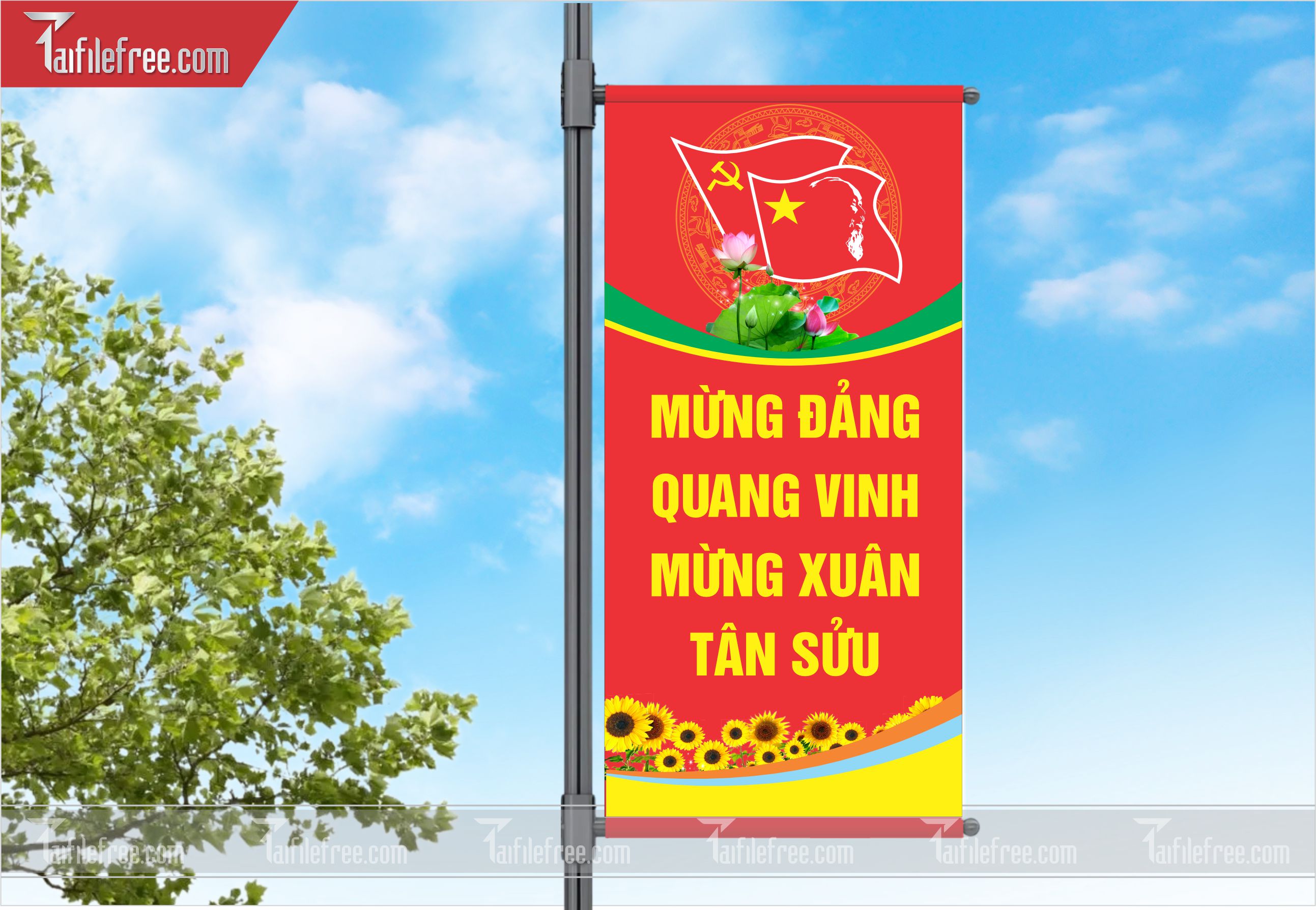 Phướn, Tranh Cổ Động Mừng Đảng Mừng Xuân, Kỷ Niệm Ngày Thành Lập Đảng Cộng sản Việt Nam_TD31