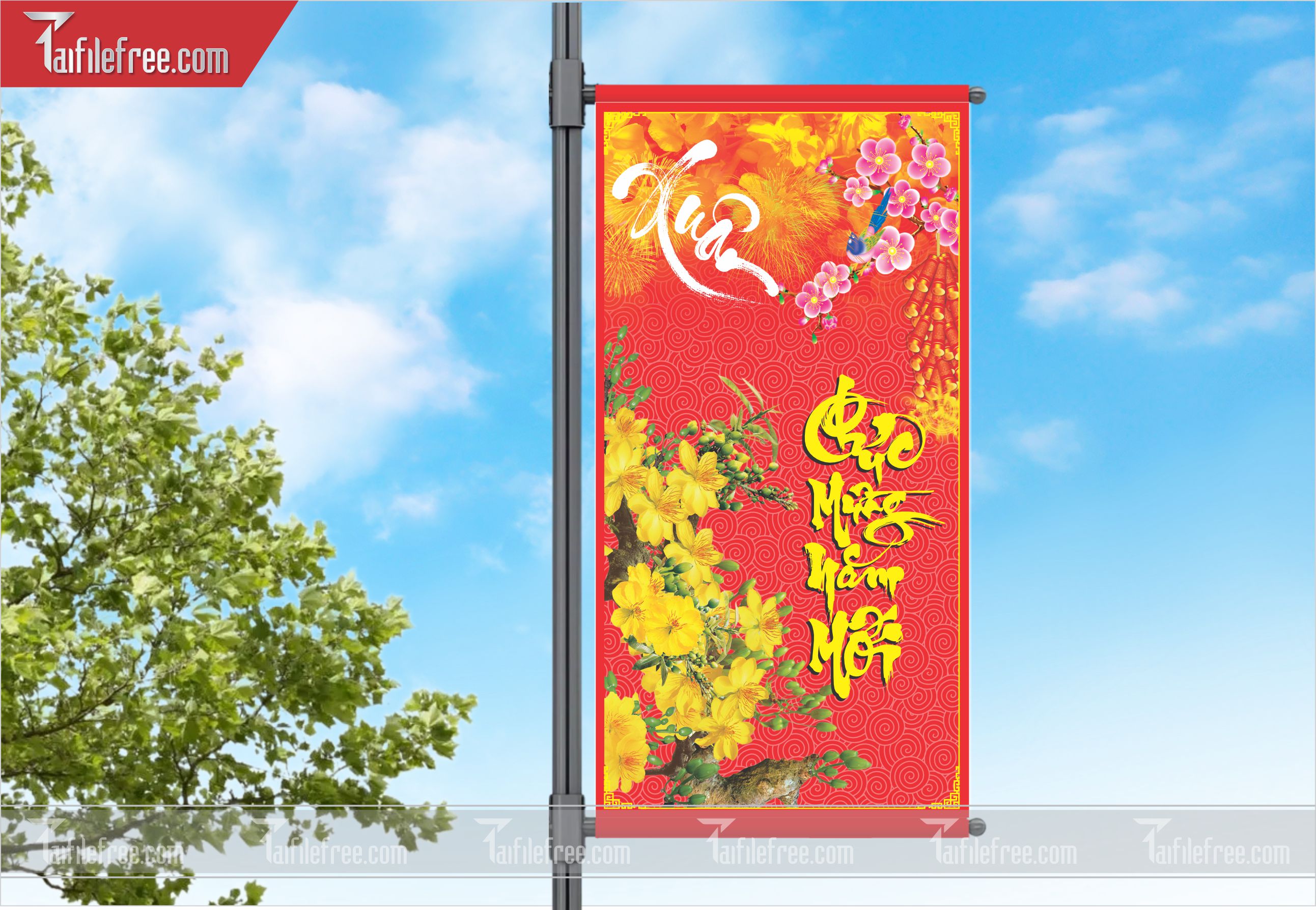Phướn Mừng Xuân, Chúc Mừng Năm Mới_TD40