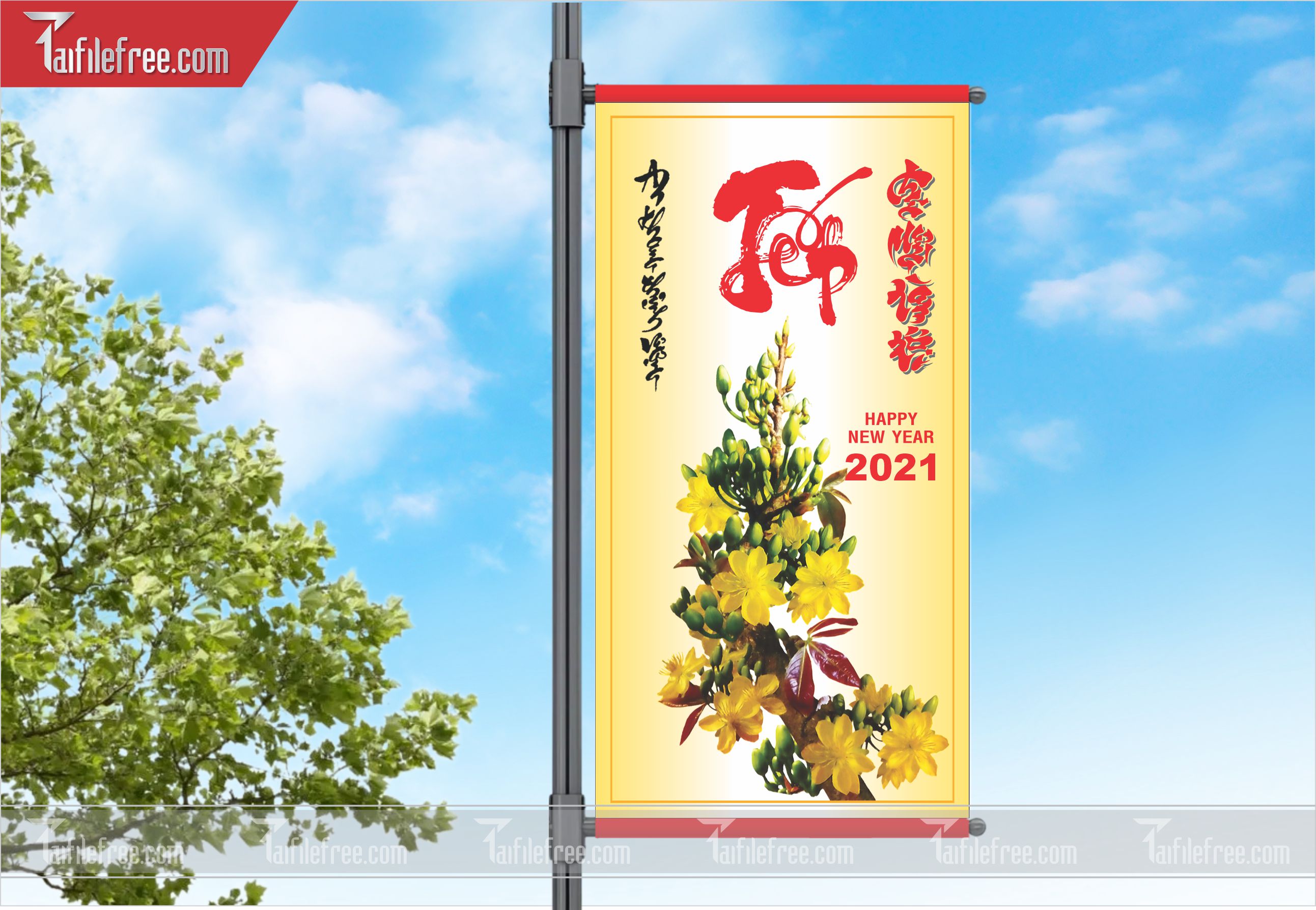 Phướn Mừng Xuân, Chúc Mừng Năm Mới_TD43