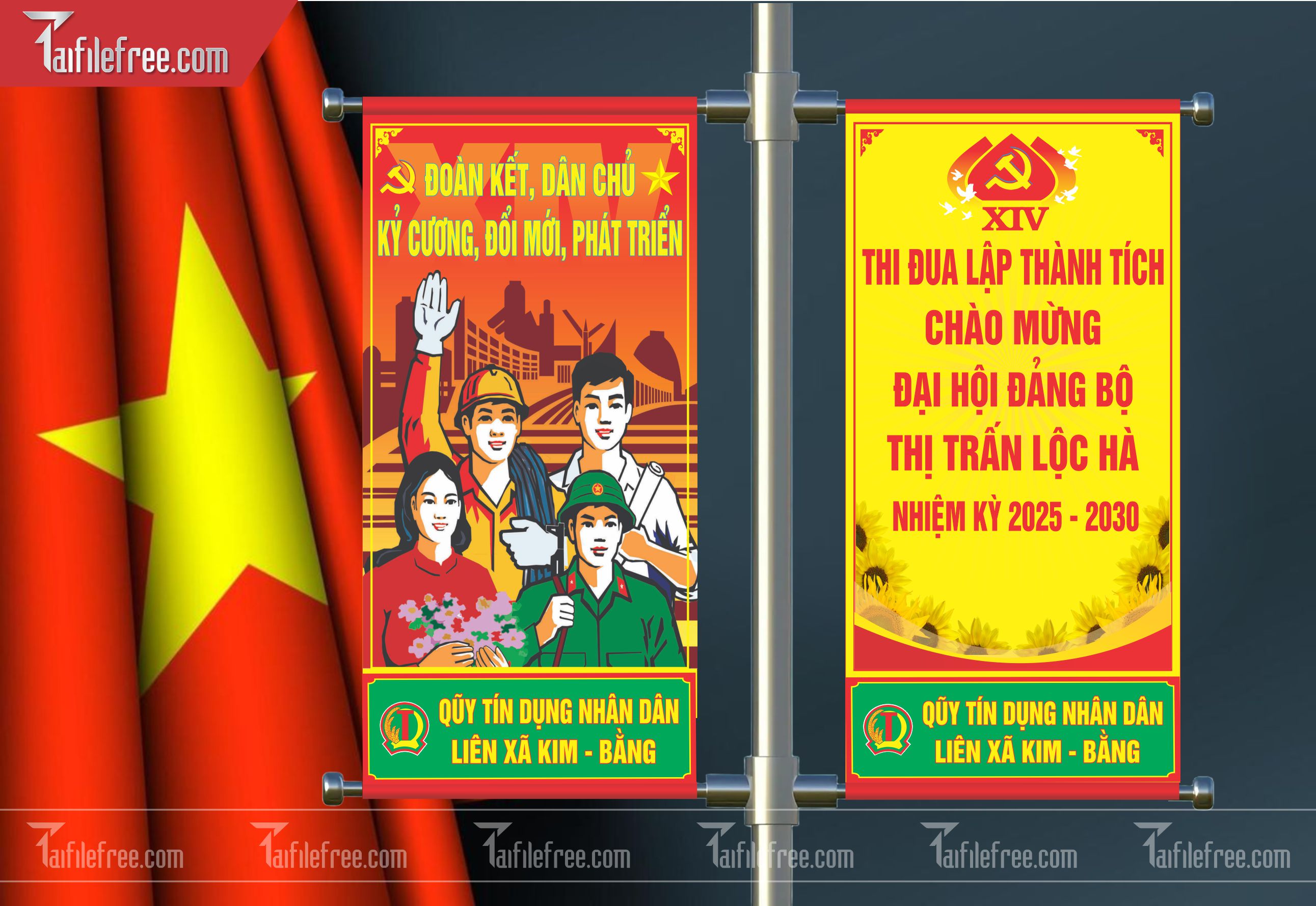 Mẫu Phướn Đại Hội Đảng Bộ_TD61