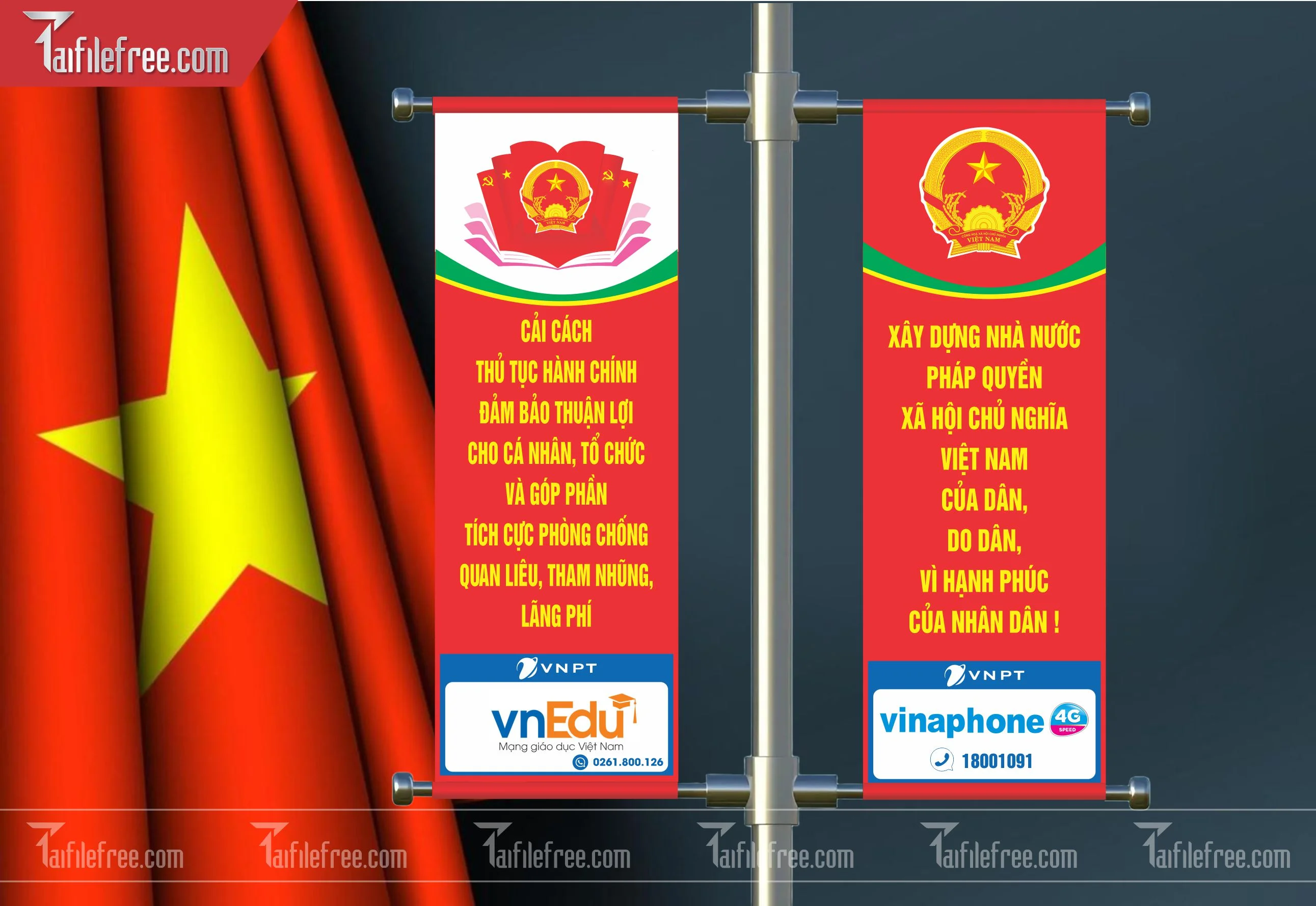 Mẫu Phướn Đại Hội Đảng Bộ_TD64