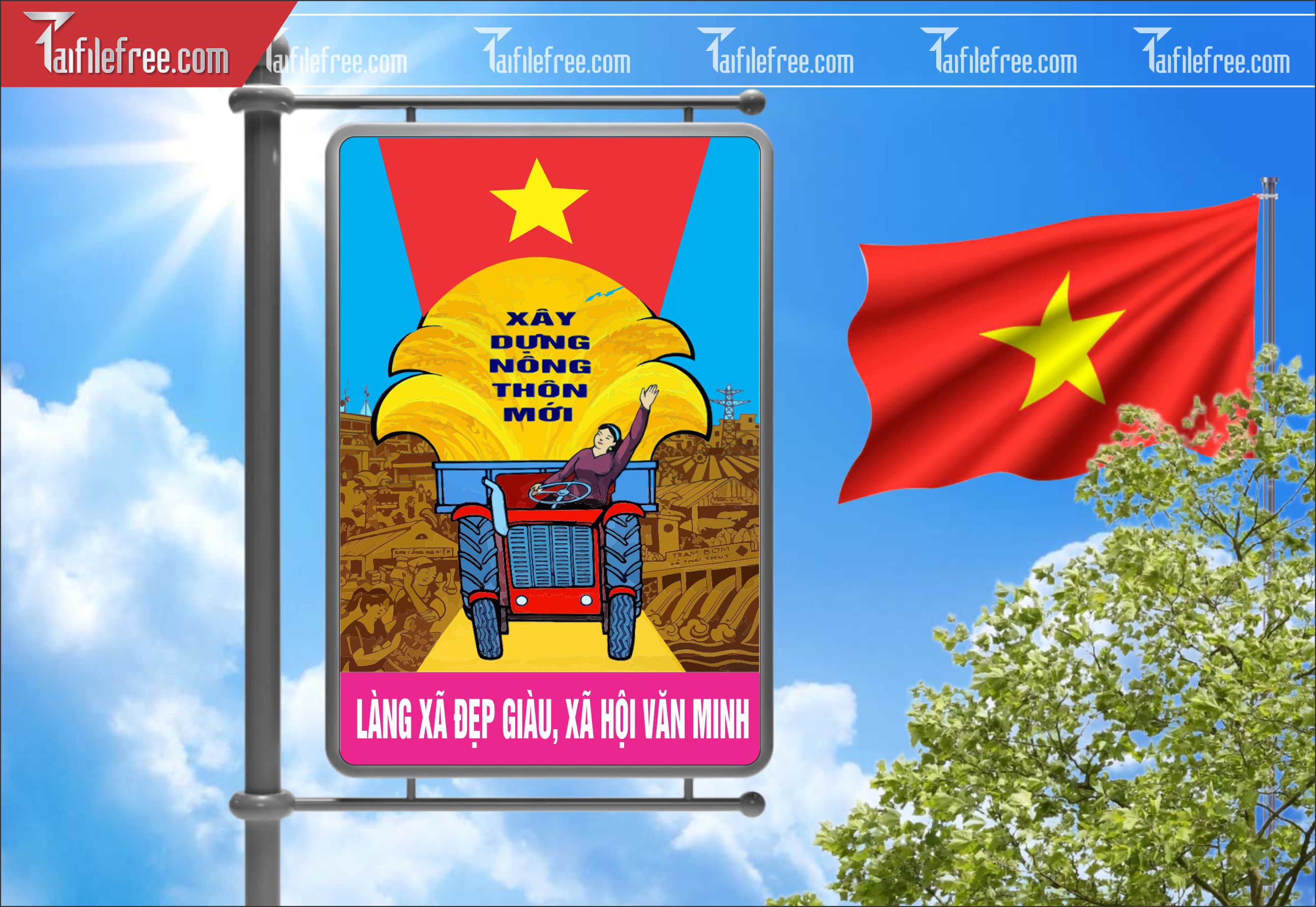 Banner Cổ Động Nông Thôn Mới TDM03
