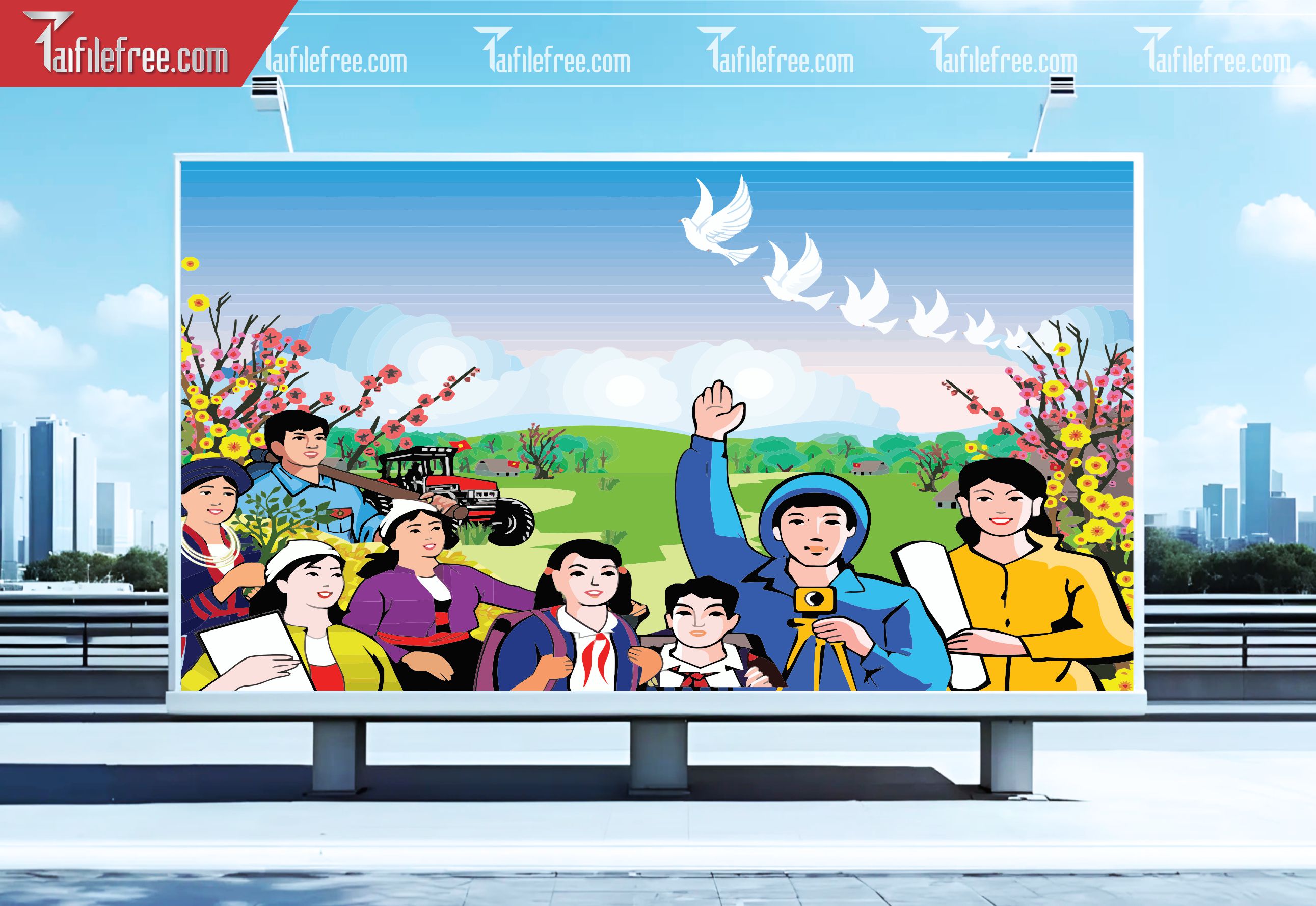 Pano Cổ Động Nông Thôn Mới TDM07