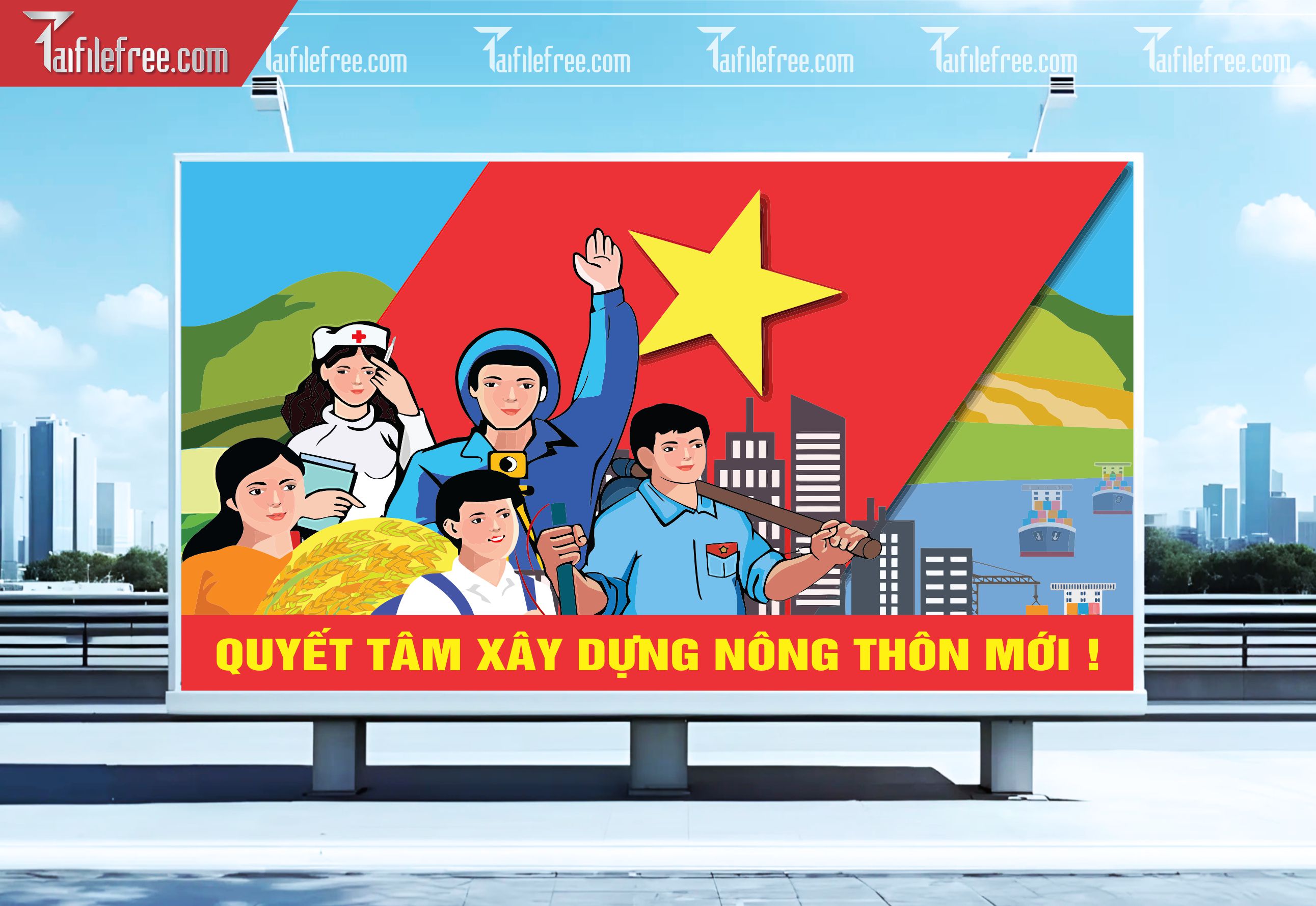 Pano Cổ Động Nông Thôn Mới TDM11