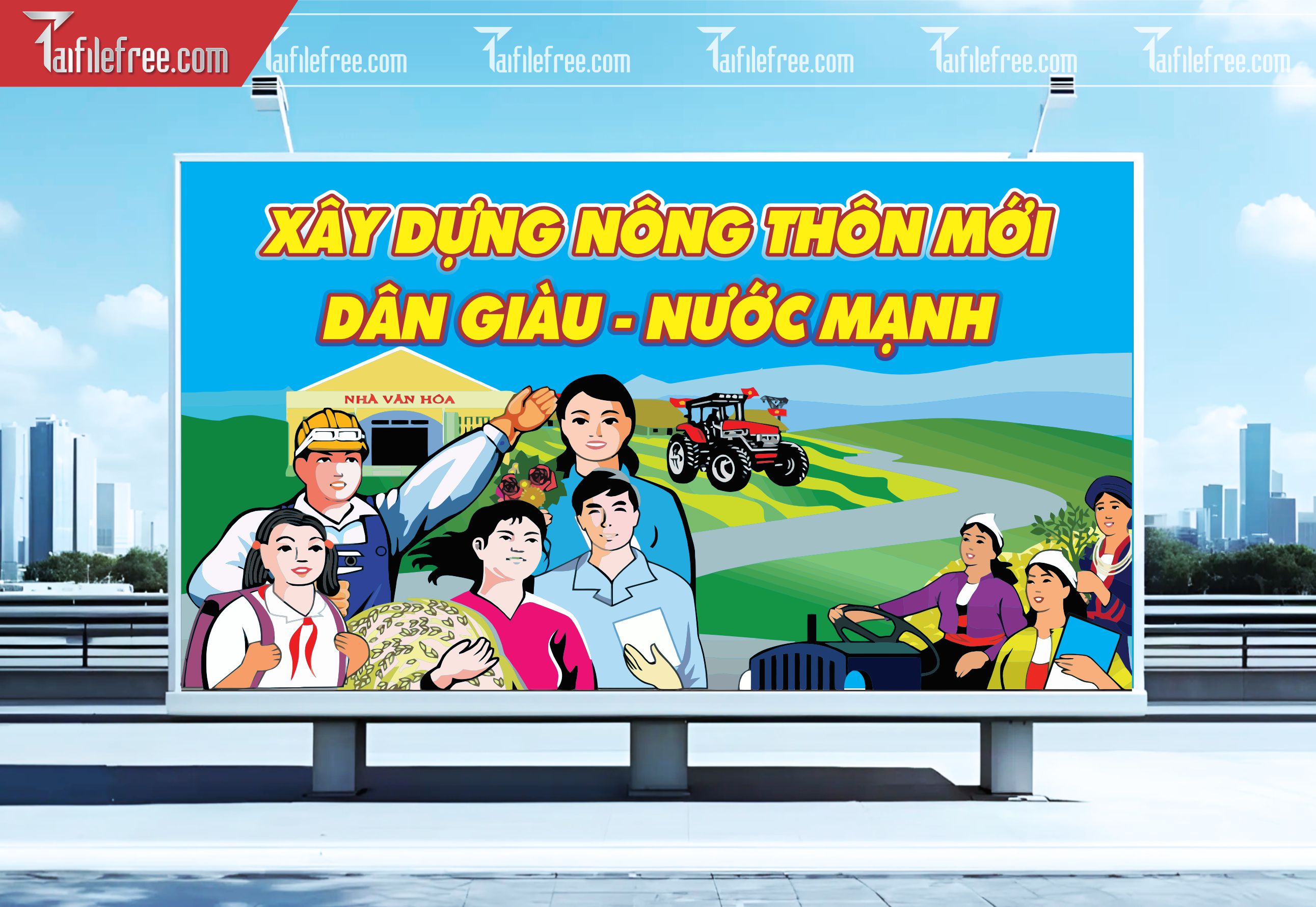 Pano Cổ Động Nông Thôn Mới TDM12