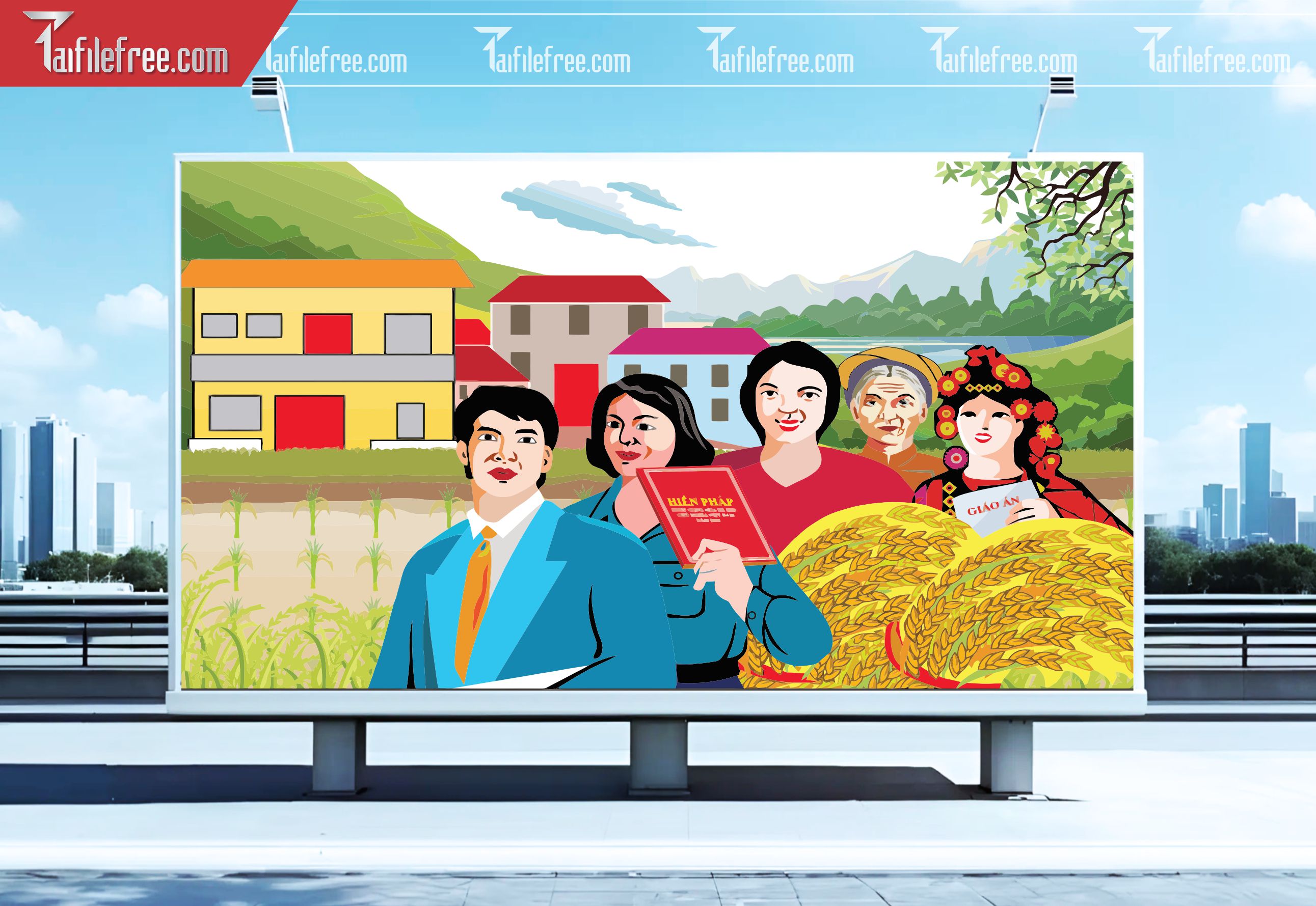 Pano Cổ Động Nông Thôn Mới TDM13