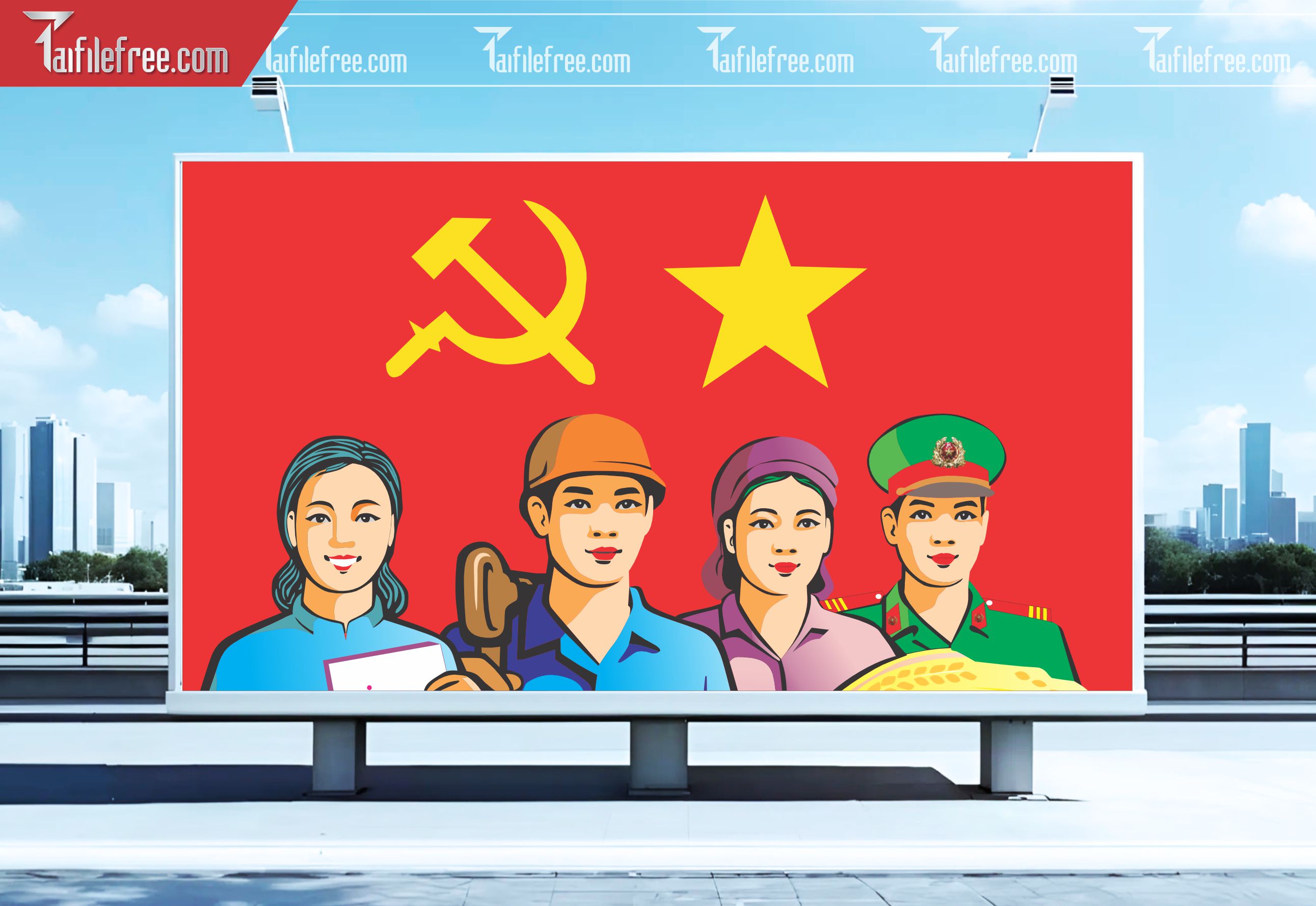Pano Cổ Động Nông Thôn Mới TDM14