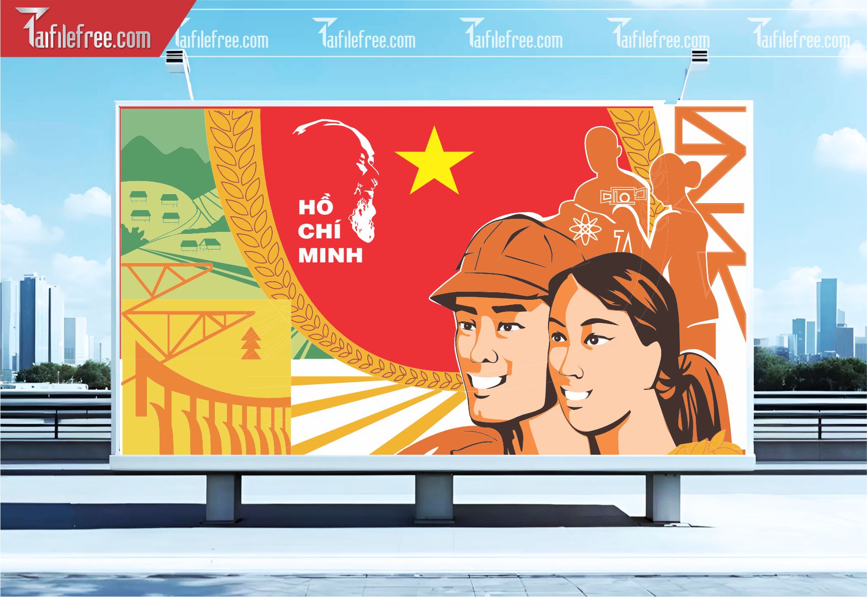 Pano Cổ Động Nông Thôn Mới TDM17