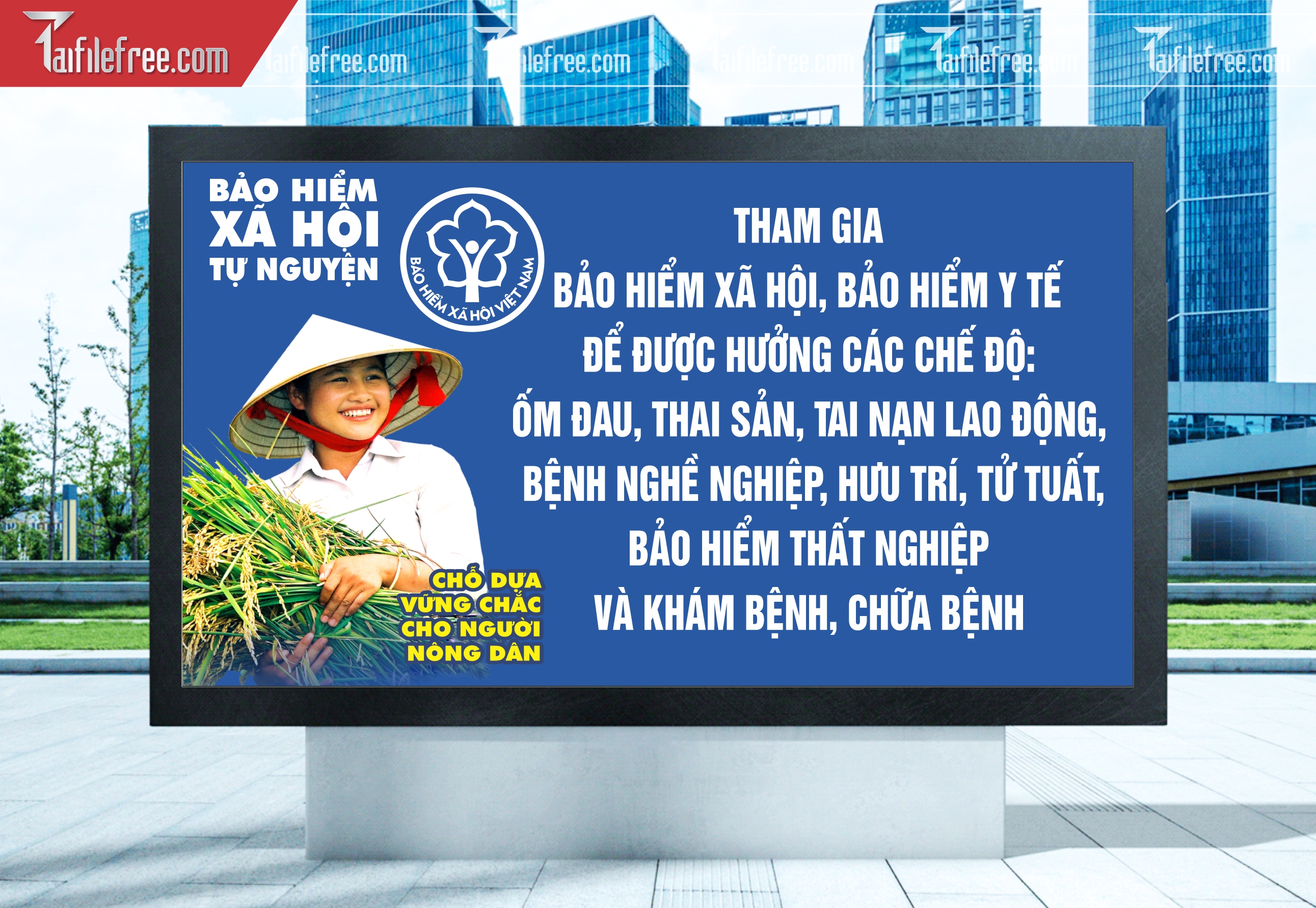 Baner Tuyên Truyền Bảo Hiểm Y Tế, Bảo Hiểm Xã Hội_TGD04