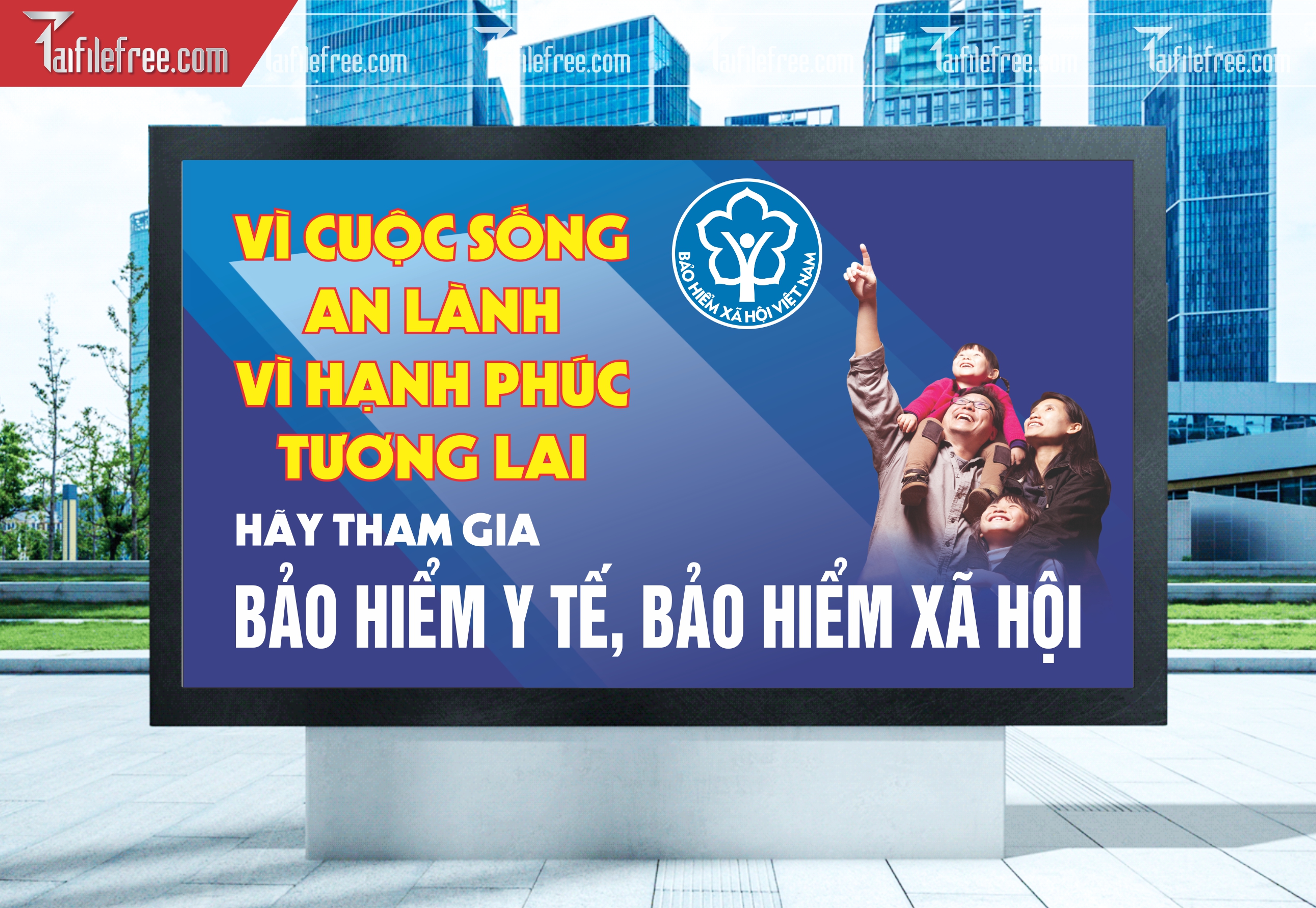 Baner Tuyên Truyền Bảo Hiểm Y Tế, Bảo Hiểm Xã Hội_TGD05