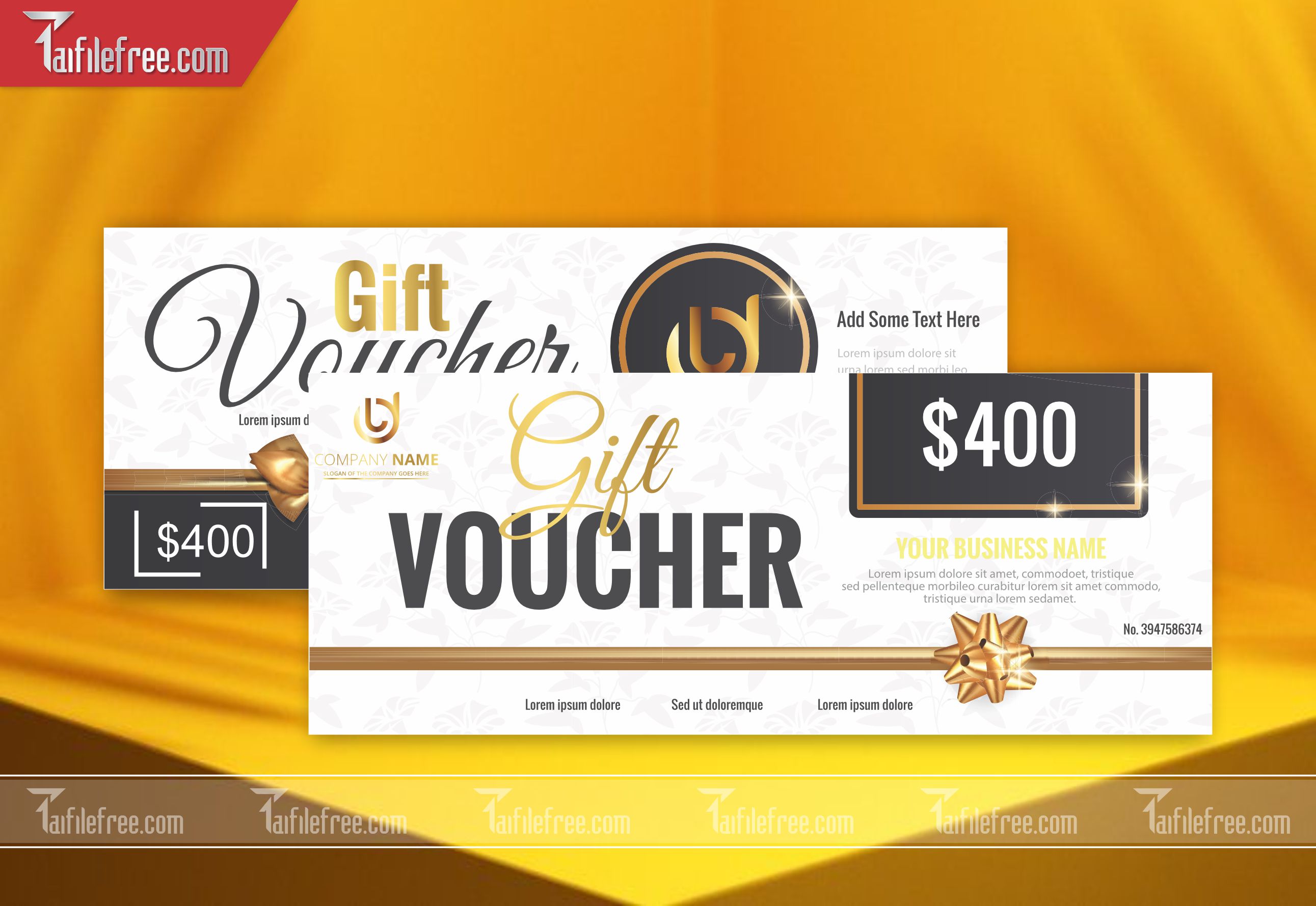Mẫu Gift Voucher - Quà tặng, Thẻ Giảm Giá, Voucher TGG07