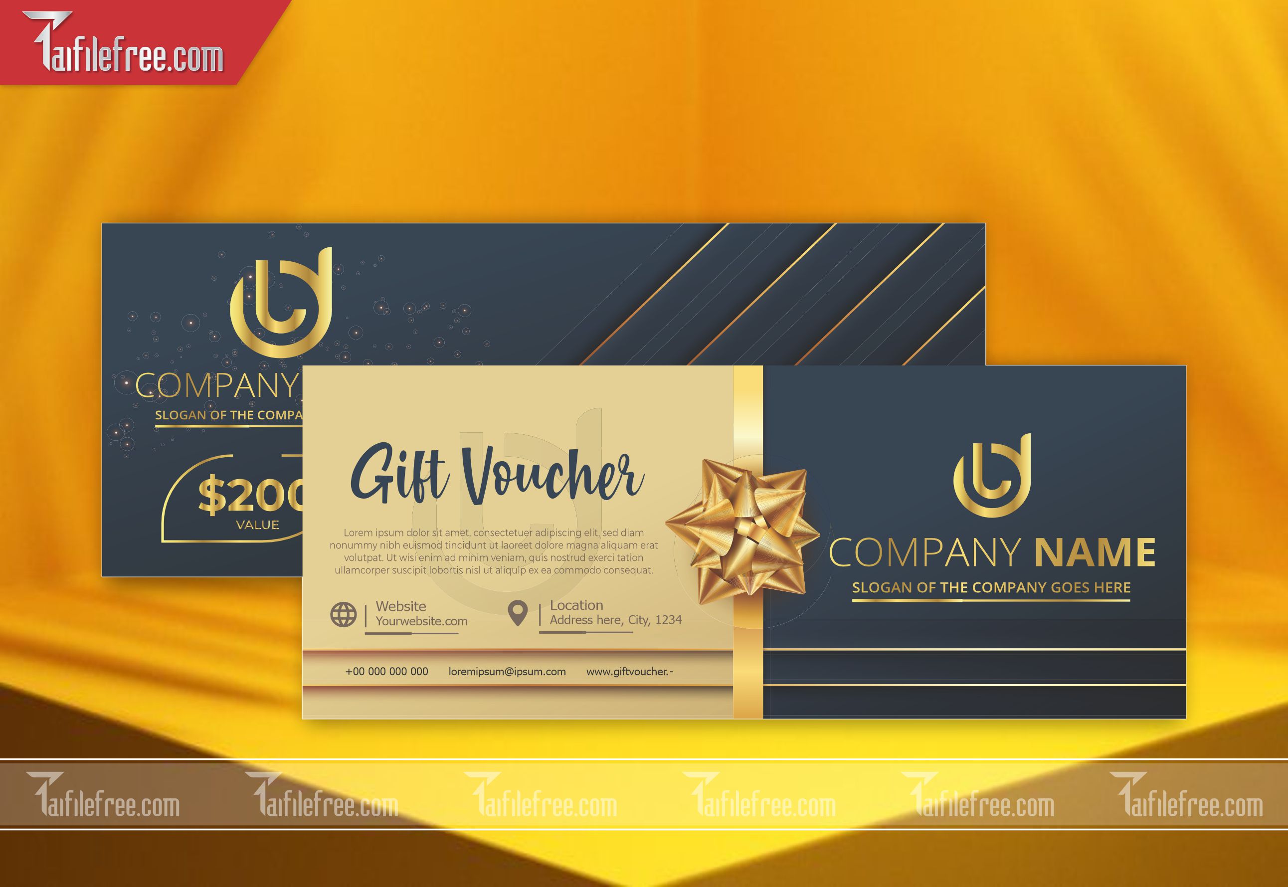 Mẫu Gift Voucher - Quà tặng, Thẻ Giảm Giá, Voucher TGG08