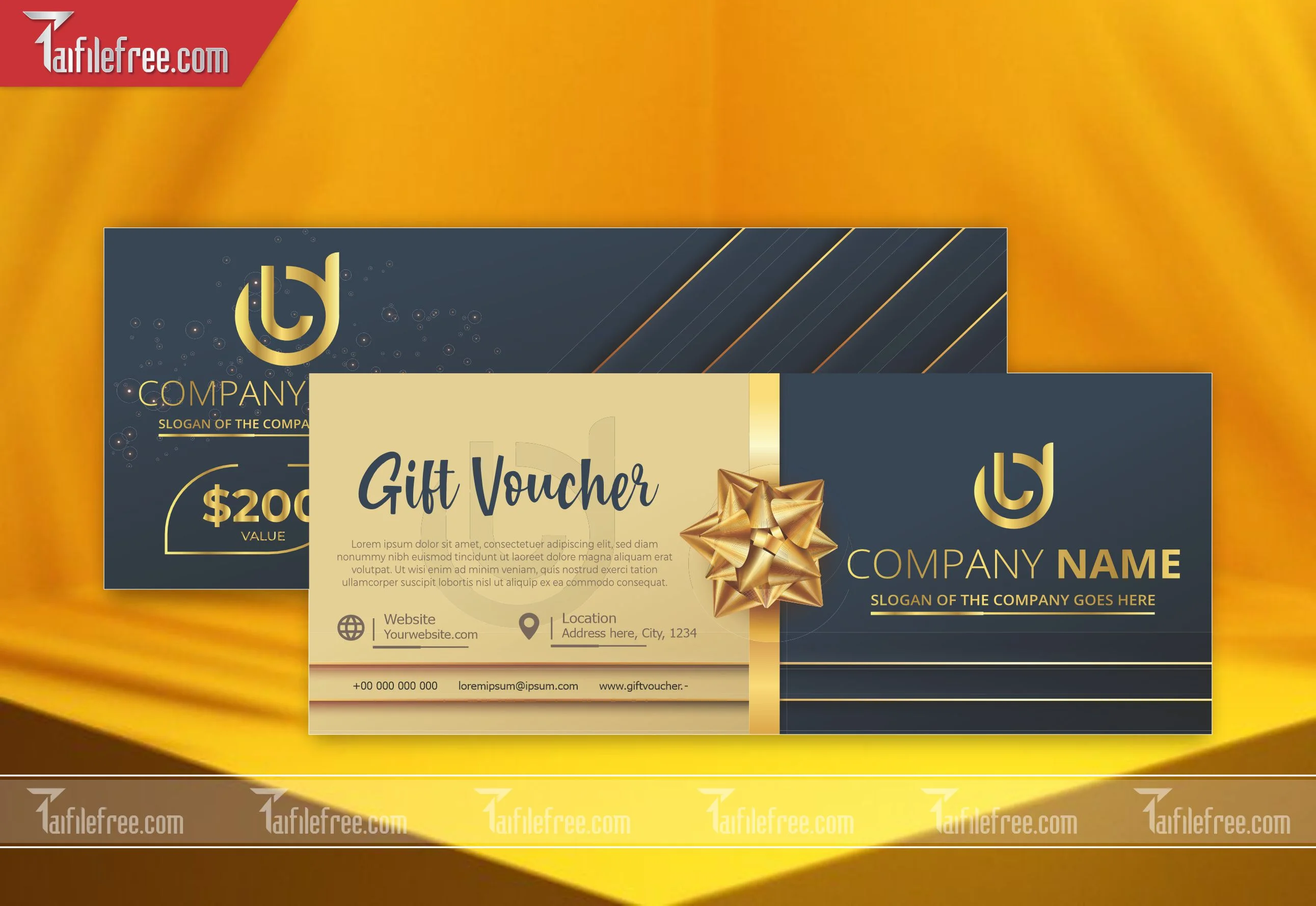 Mẫu Gift Voucher - Quà tặng, Thẻ Giảm Giá, Voucher TGG08