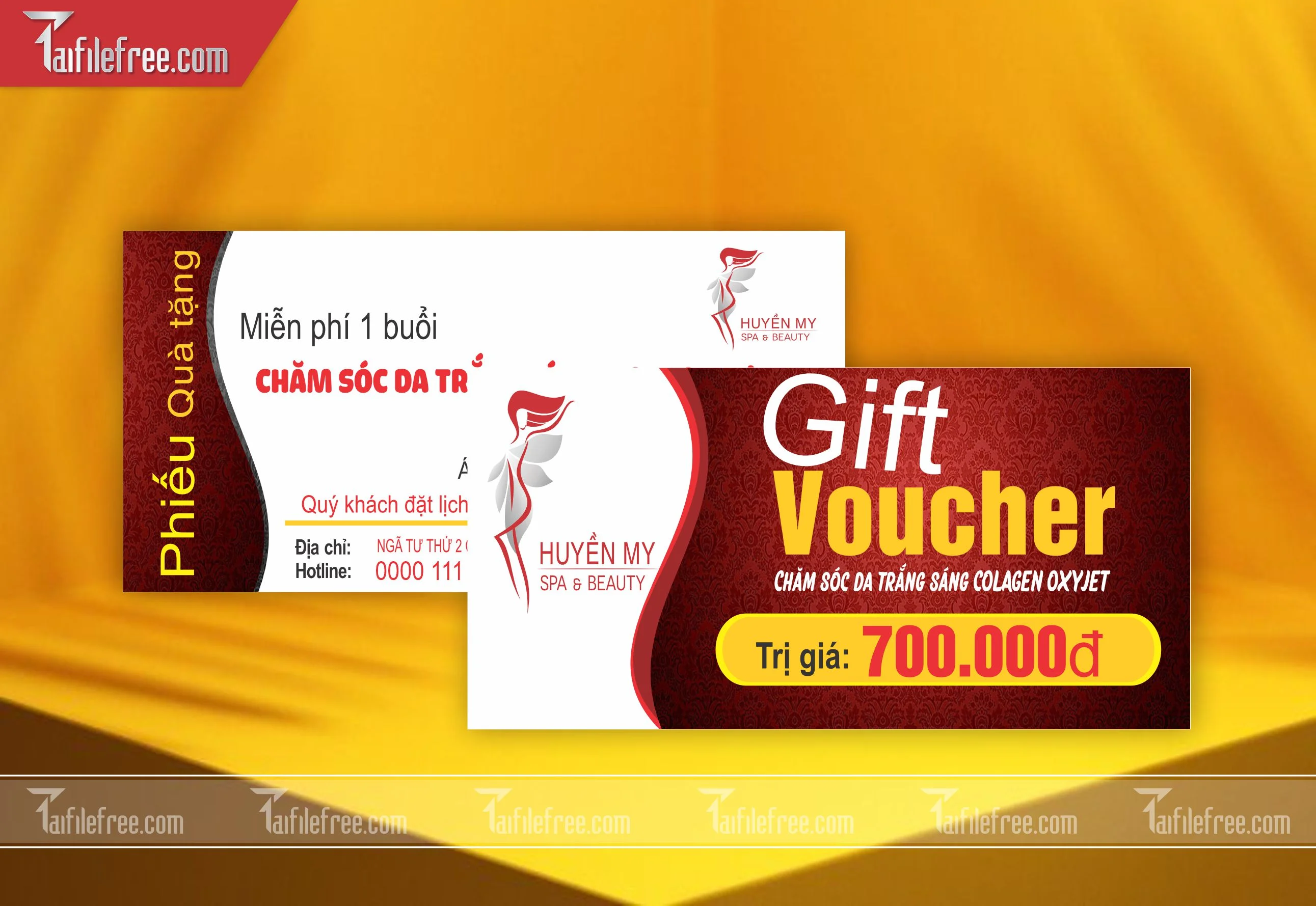 Mẫu Gift Voucher - Quà tặng, Thẻ Giảm Giá, Voucher  TGG11