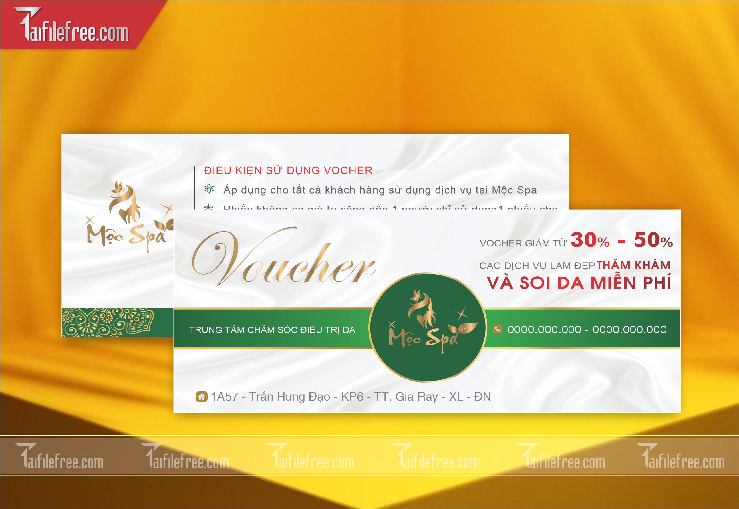 Mẫu Gift Voucher - Quà tặng, Thẻ Giảm Giá TGG23