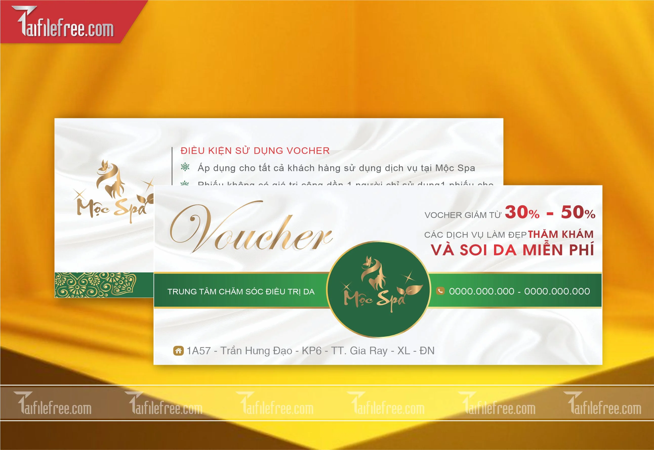 Mẫu Gift Voucher - Quà tặng, Thẻ Giảm Giá TGG23
