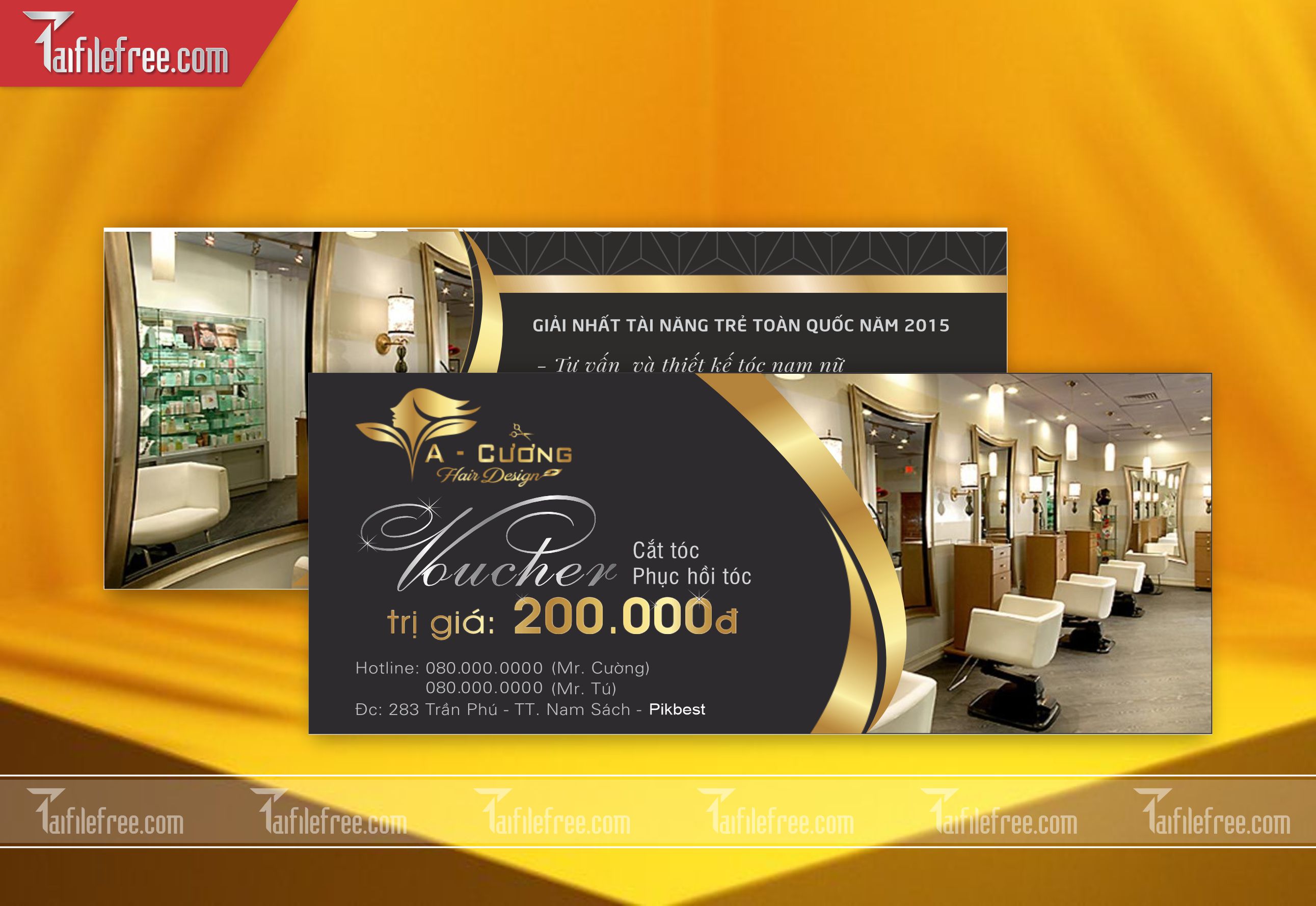 Mẫu Gift Voucher - Quà tặng, Thẻ Giảm Giá TGG26