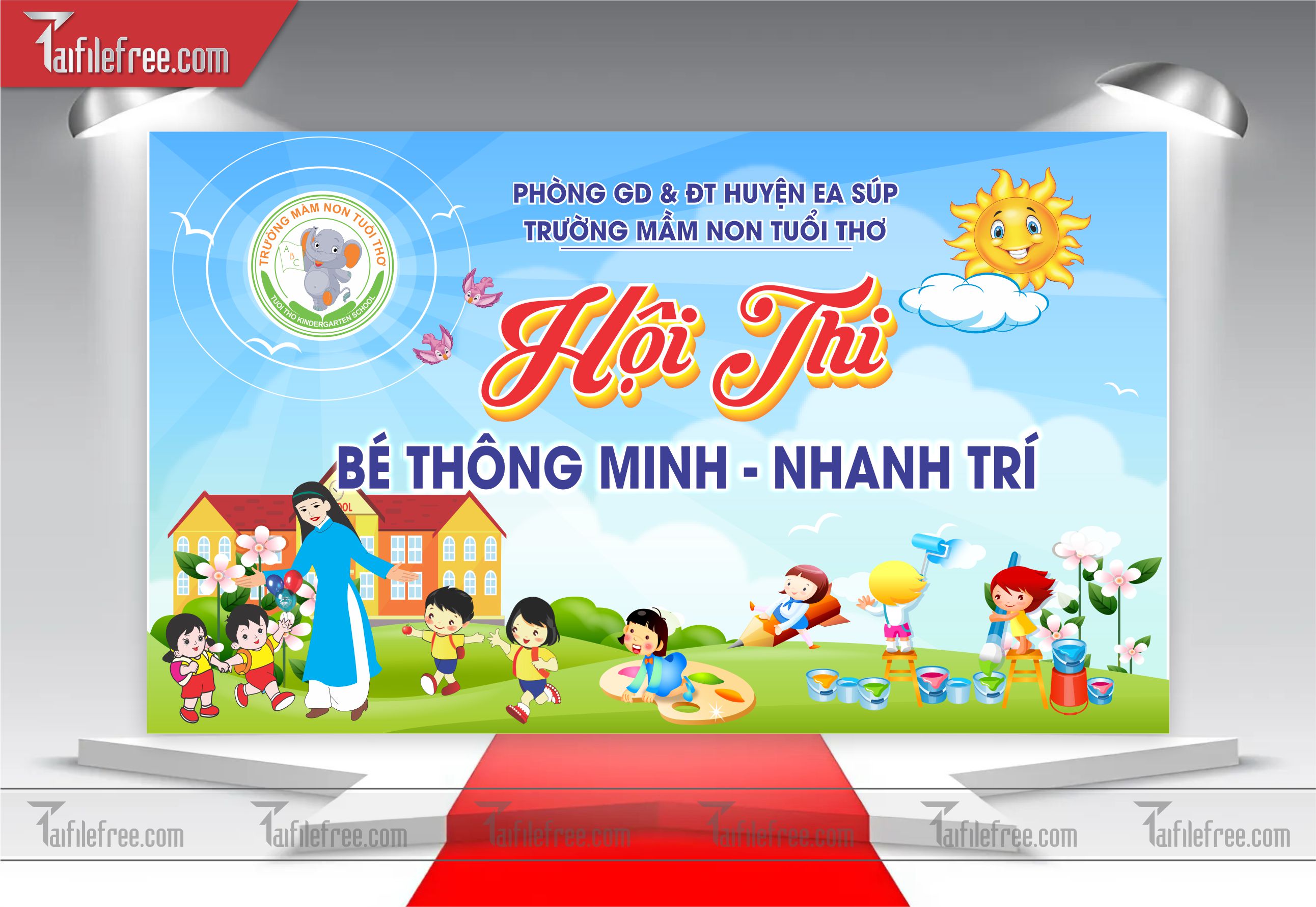 Background Phông Nền Tiểu Học TH03