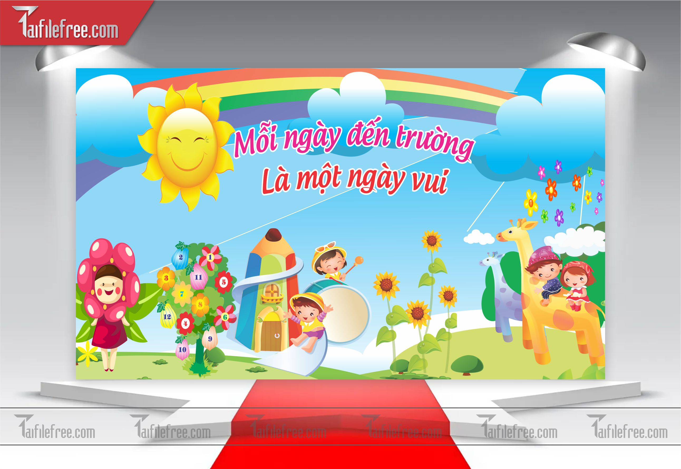 Background Phông Nền Tiểu Học TH06