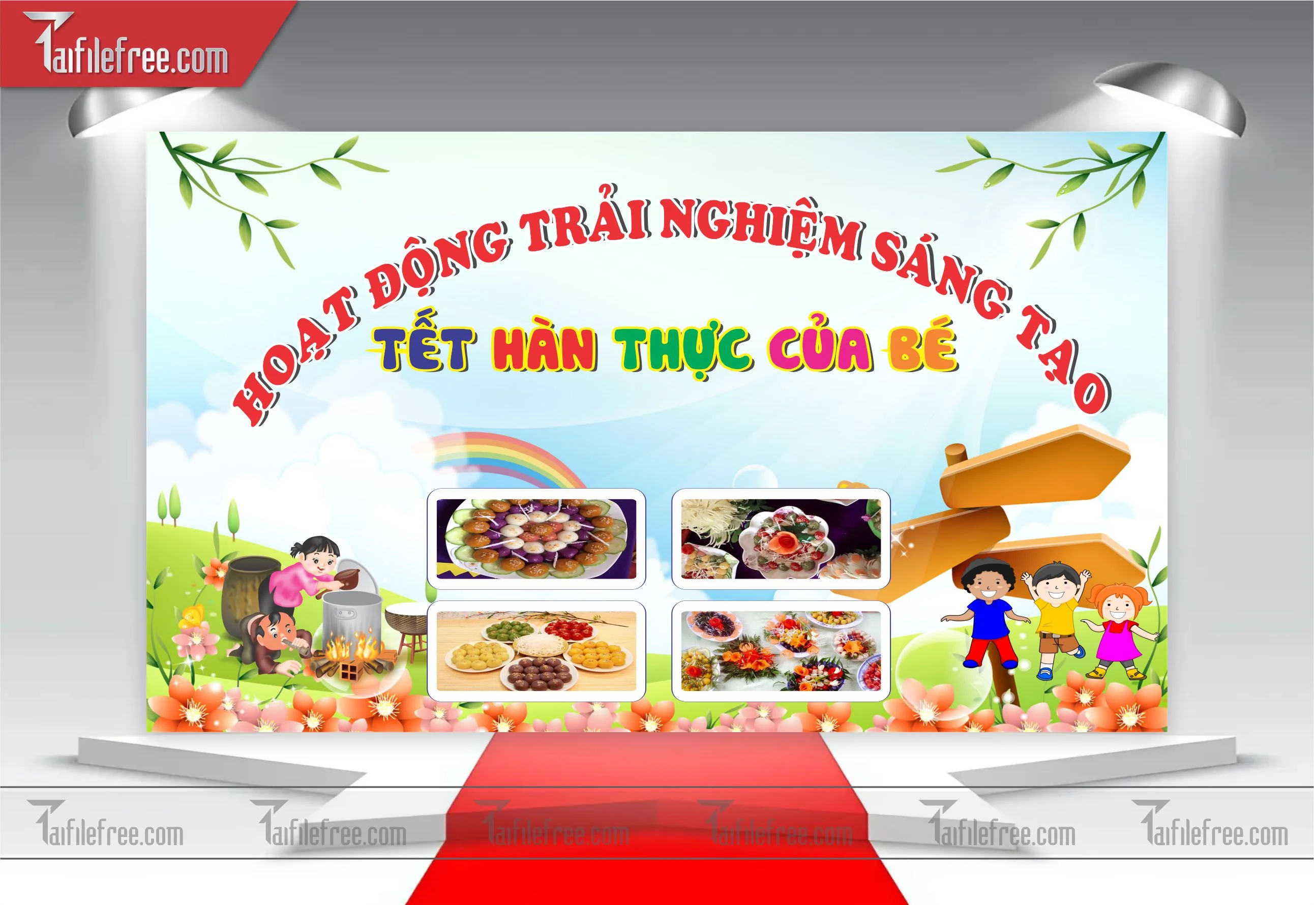 Background Phông Nền Tiểu Học, Tết Hàn Thực Của Bé TH12