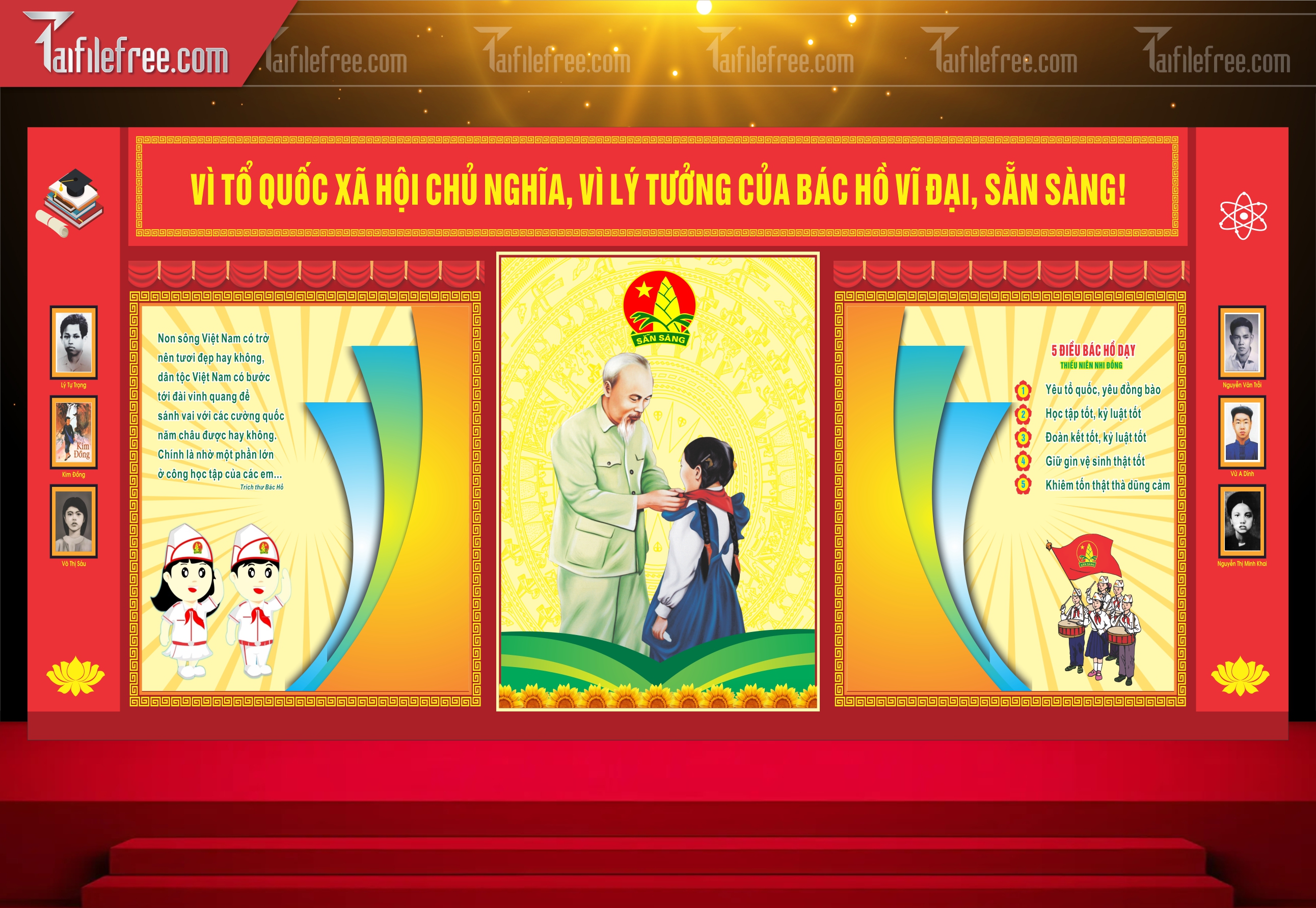 Maket Trang Trí Phòng Học, Trường Học_TH34