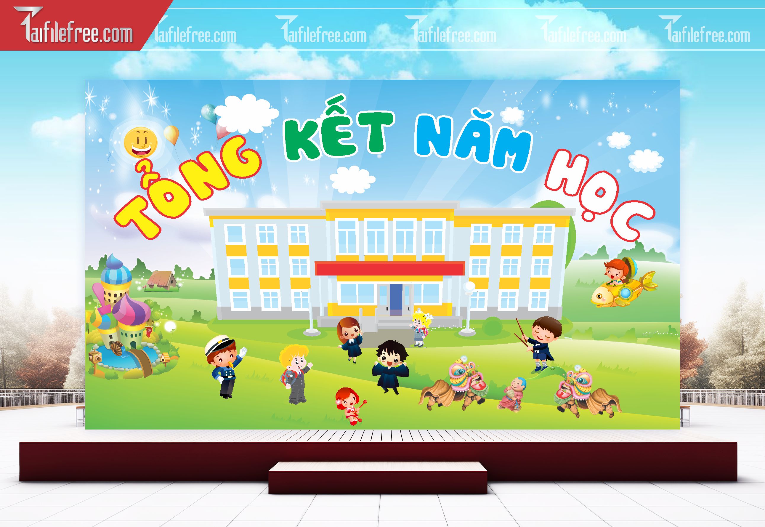 Background Lễ Tri Ân và Trưởng Thành TK63