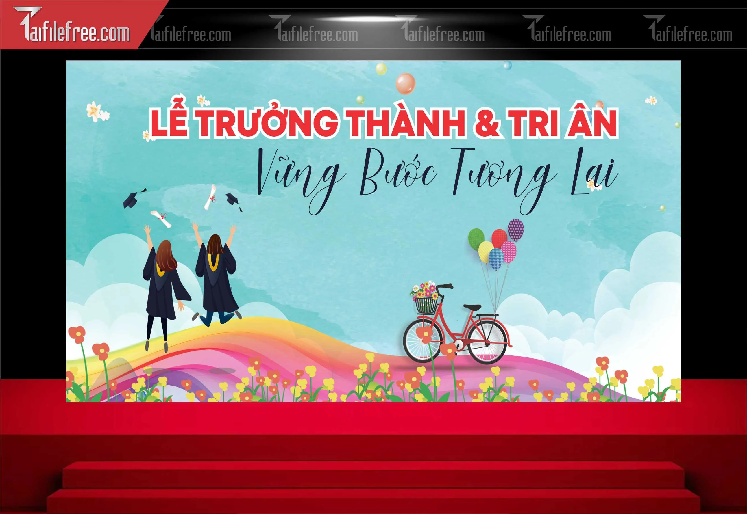 Background Lễ Tri Ân và Trưởng Thành TK76
