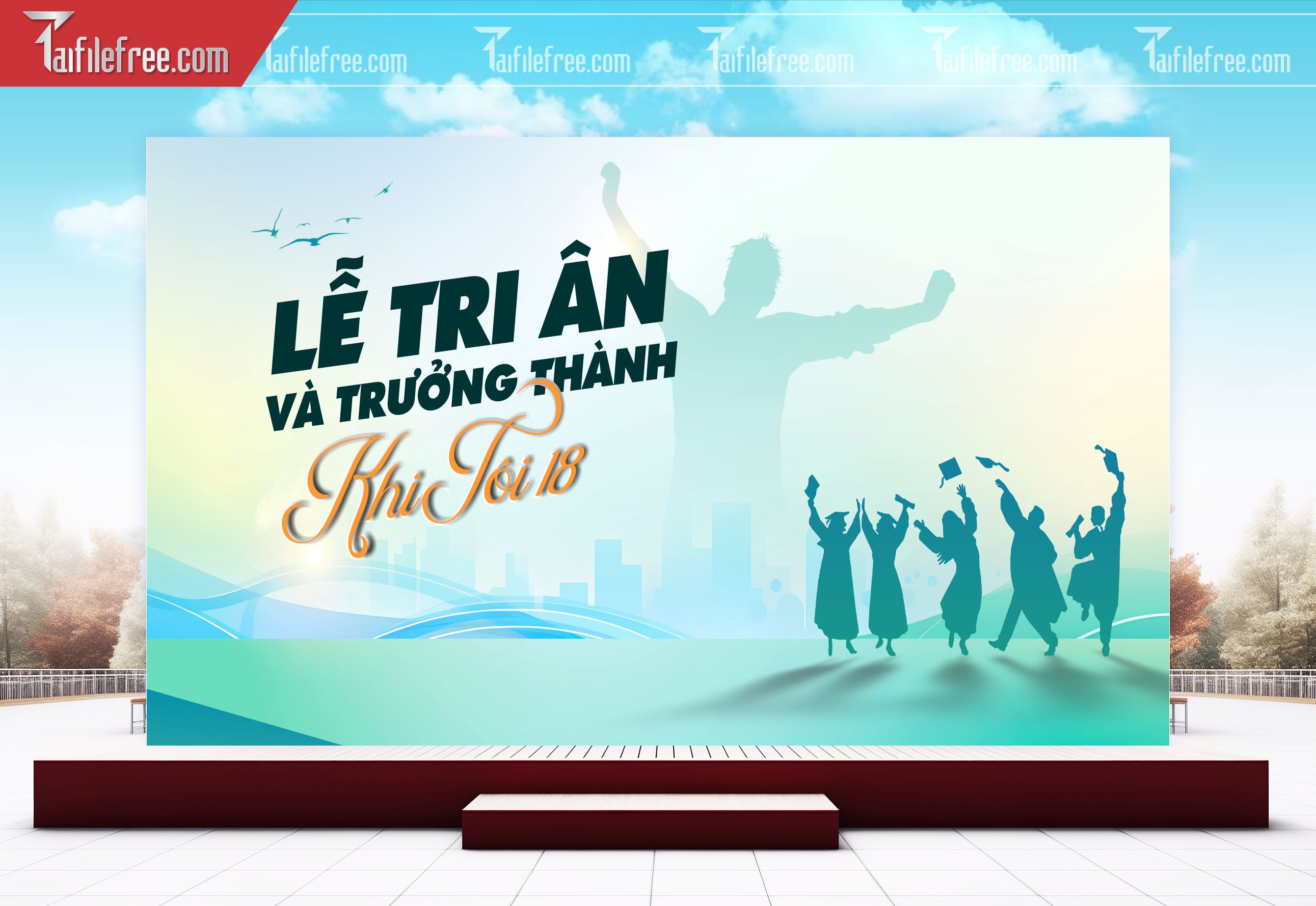 Background Lễ Tri Ân Và Trưởng Thành TK93