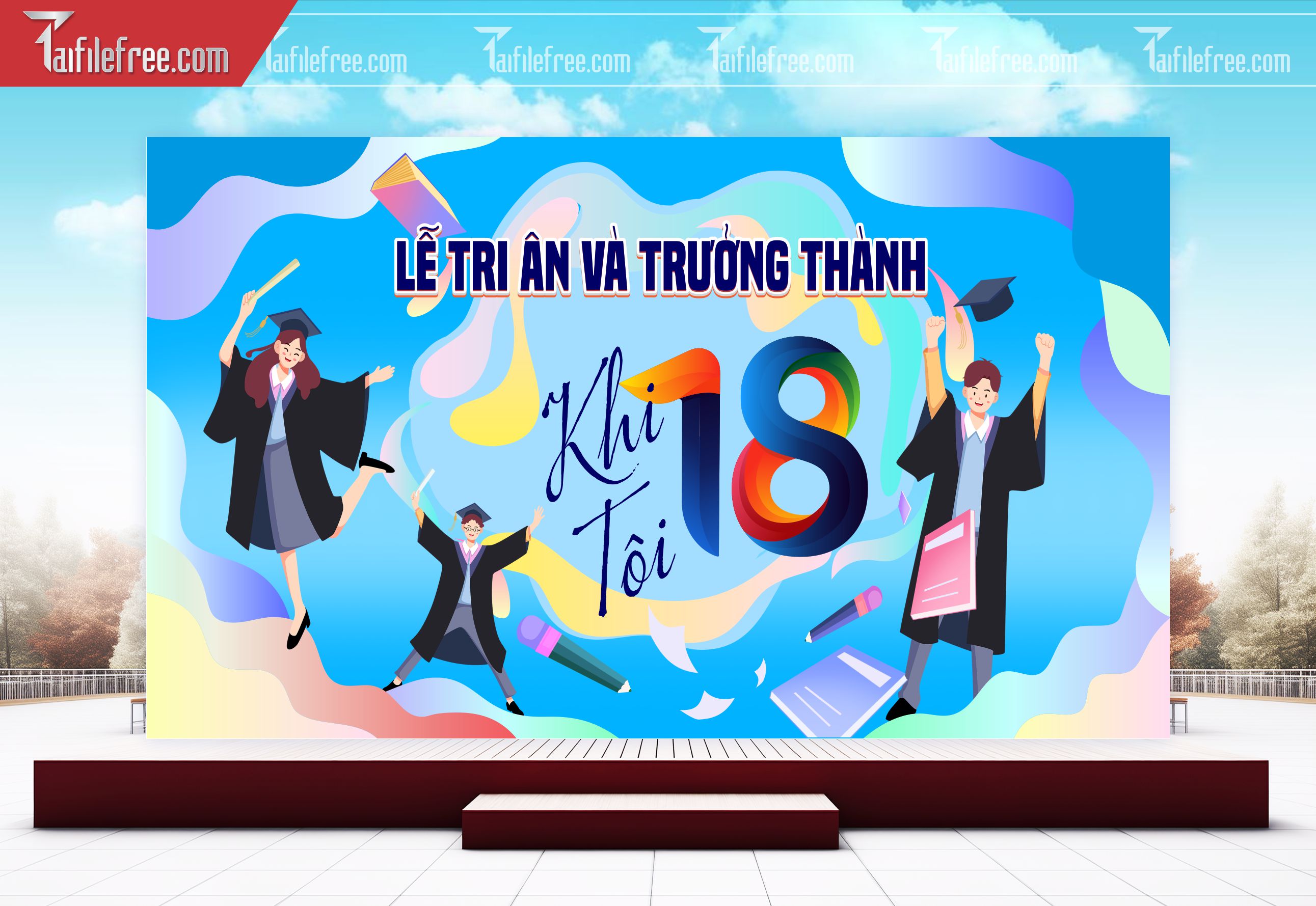 Background Lễ Tri Ân Và Trưởng Thành TK94