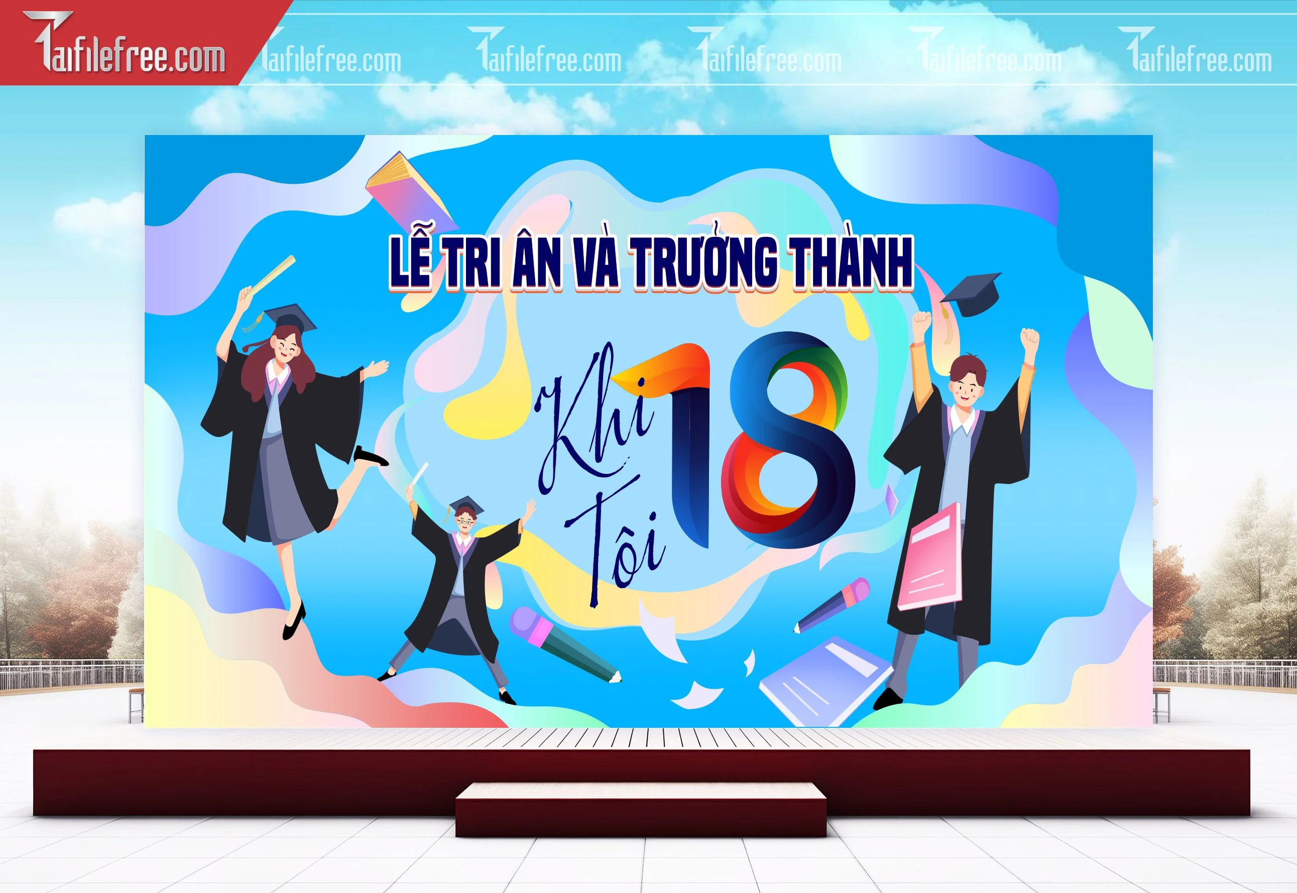 Background Lễ Tri Ân Và Trưởng Thành TK94