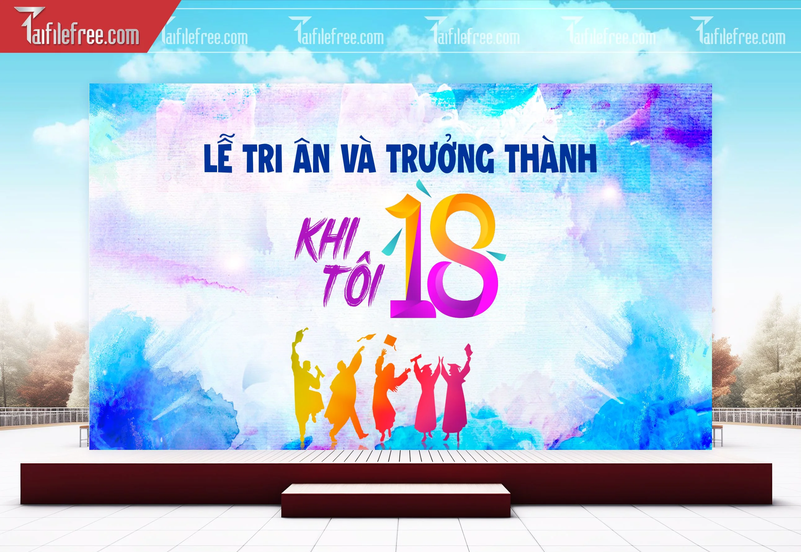 Background Lễ Tri Ân Và Trưởng Thành TK95
