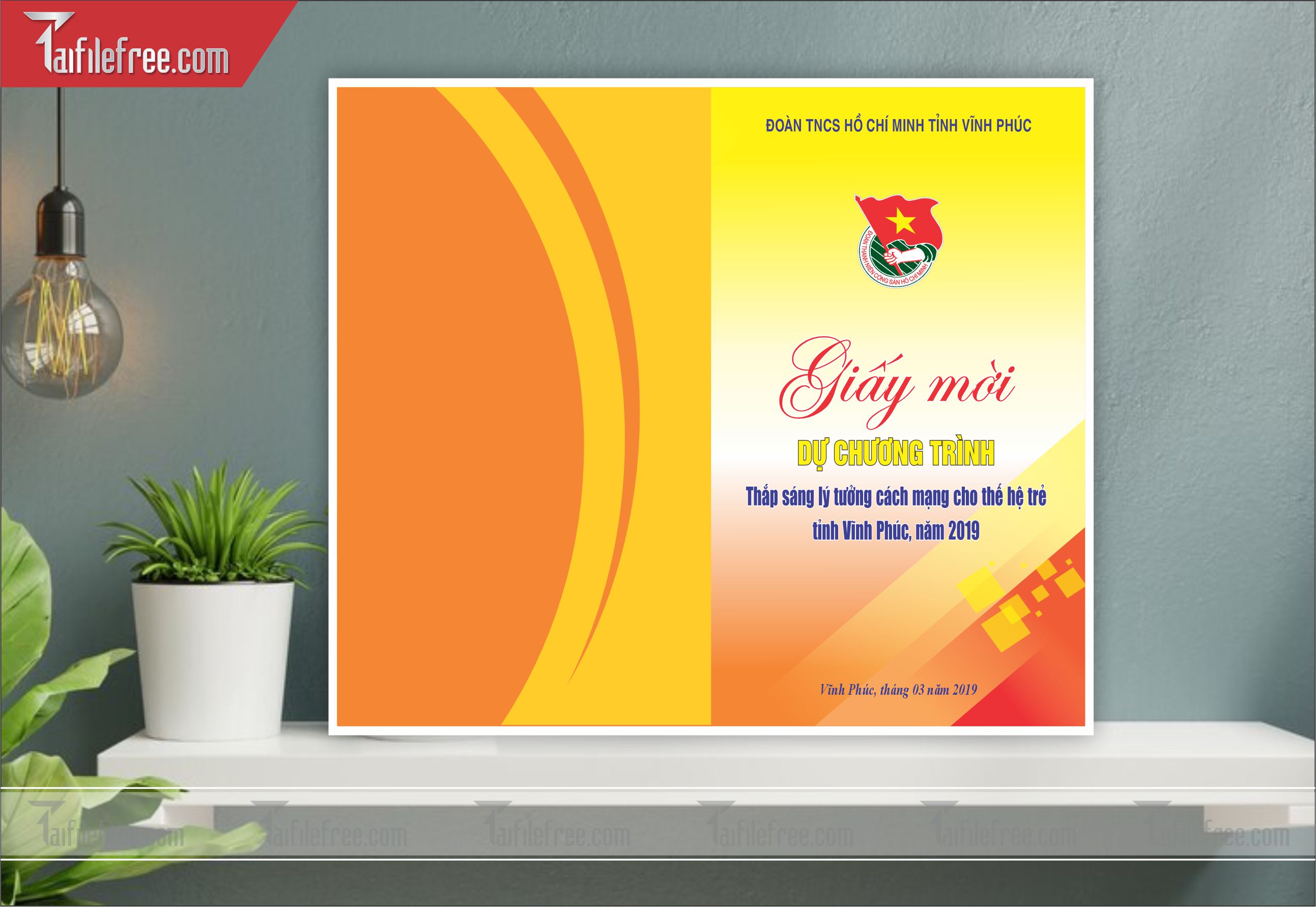 File Thiết Kế Thư Mời Họp Khối Cơ Quan, Nhà Nước_TM08