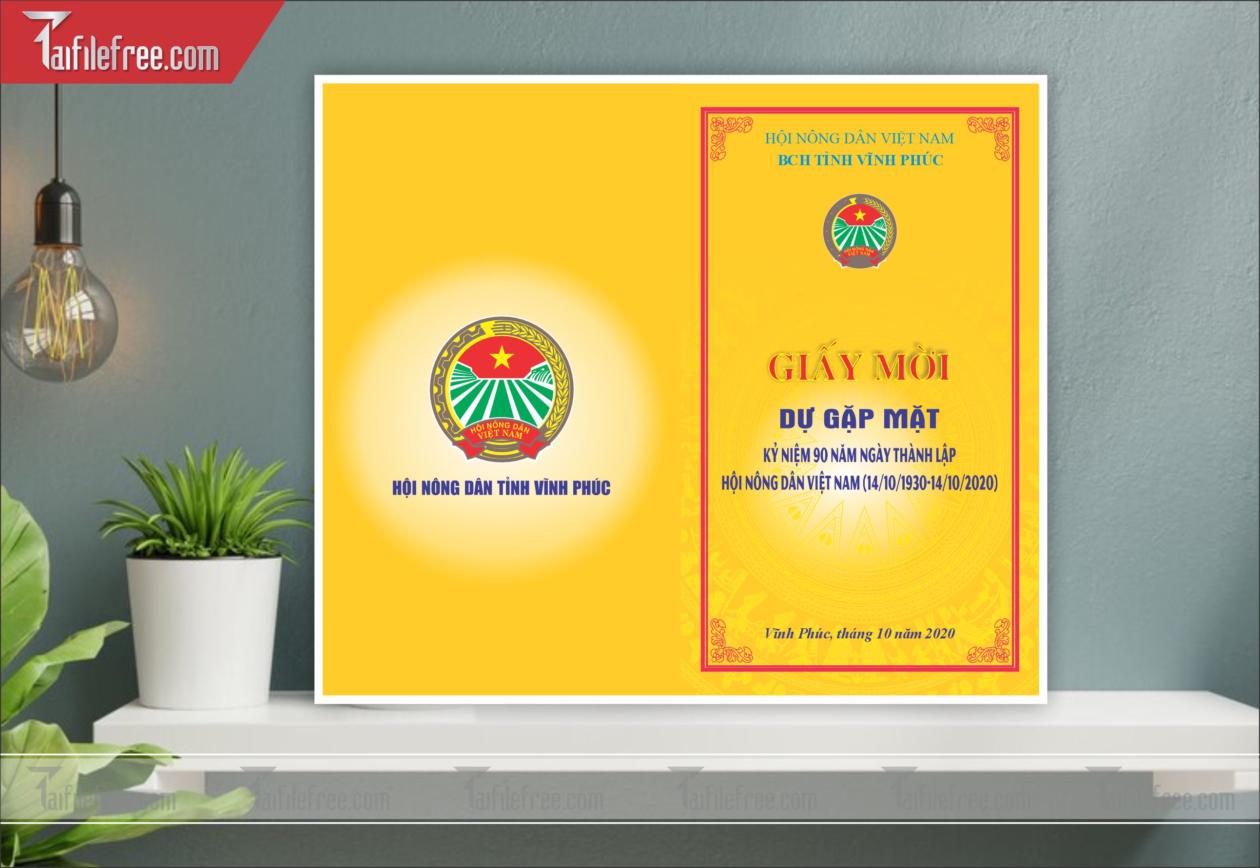 File Thiết Kế Thư Mời Họp Khối Cơ Quan, Nhà Nước_TM13