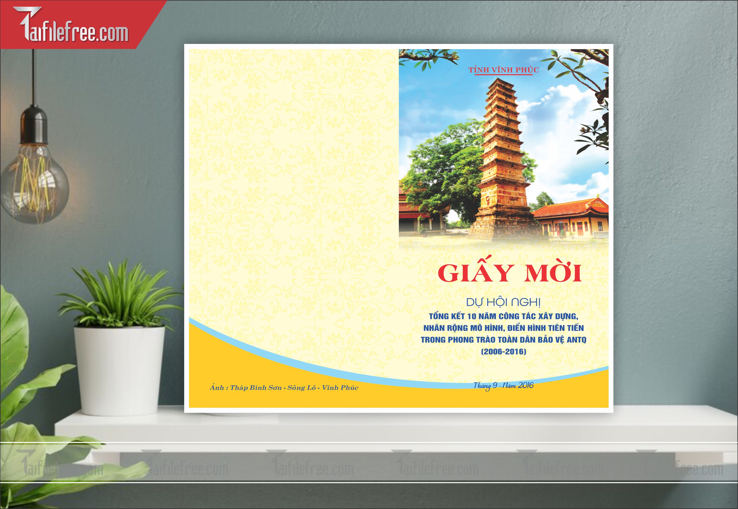 File Thiết Kế Thư Mời Họp Khối Cơ Quan, Nhà Nước_TM14