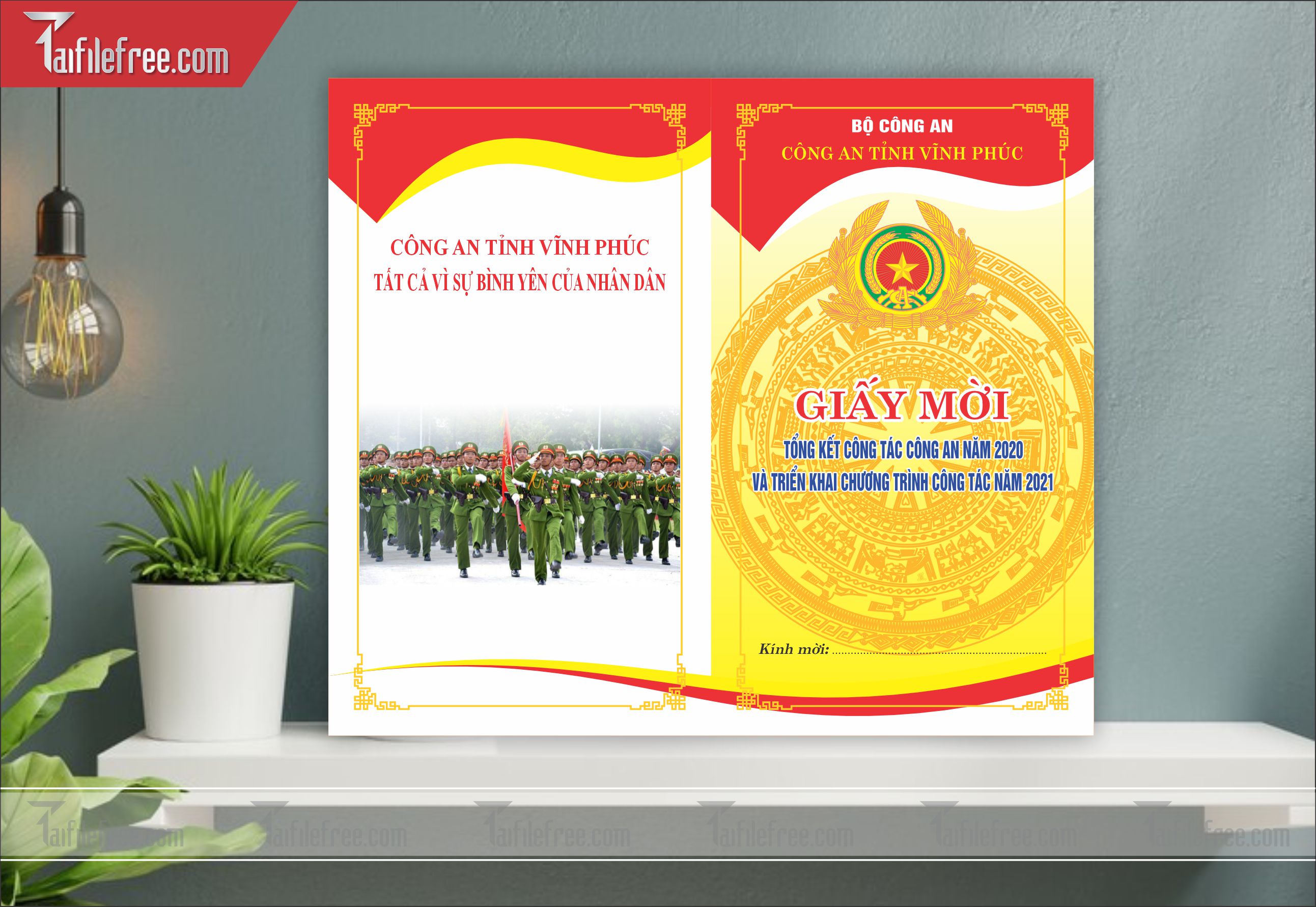 File Thiết Kế Thư Mời Họp Khối Cơ Quan, Nhà Nước_TM20