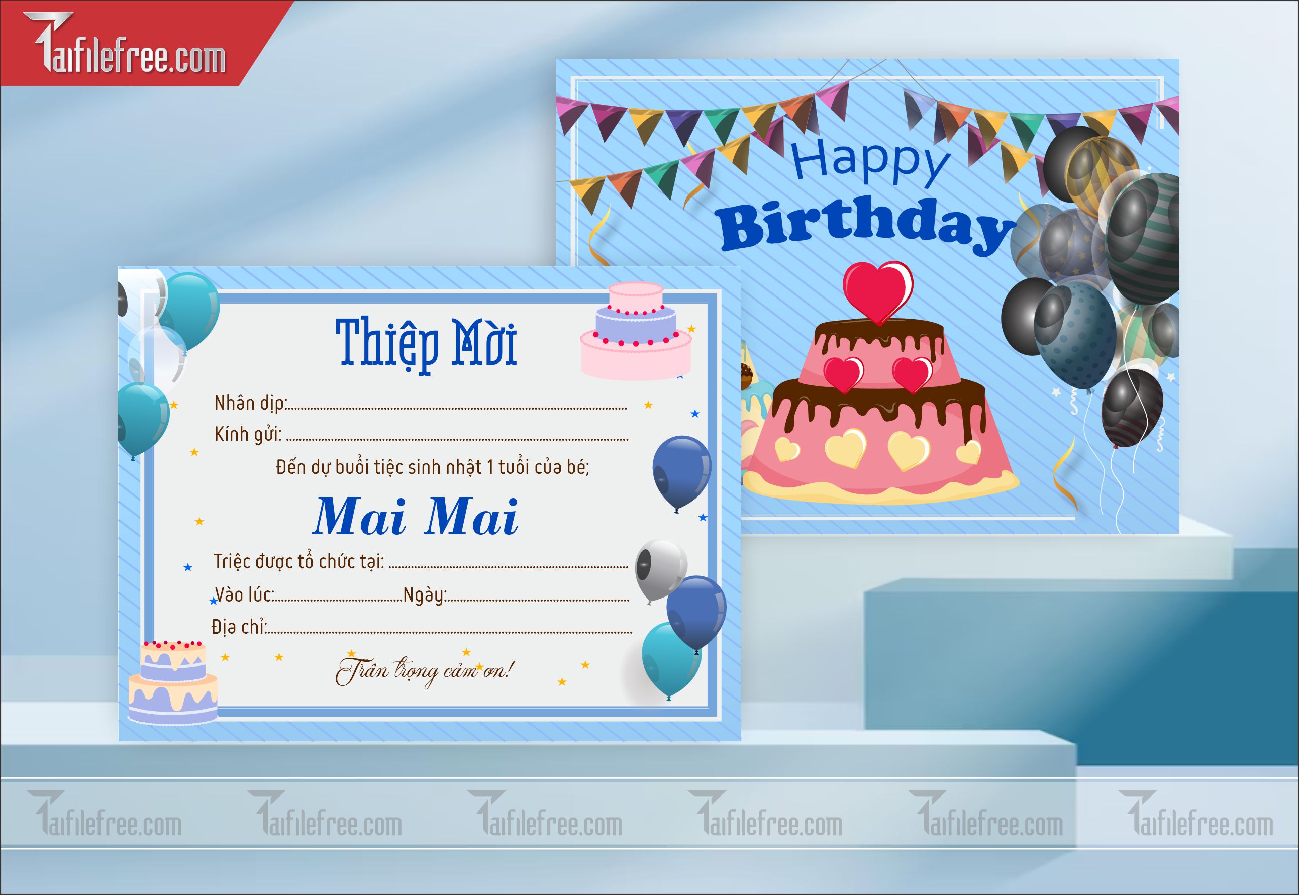 File Thiết Kế Thư Mời Sinh Nhật, Liên Hoan_TM24